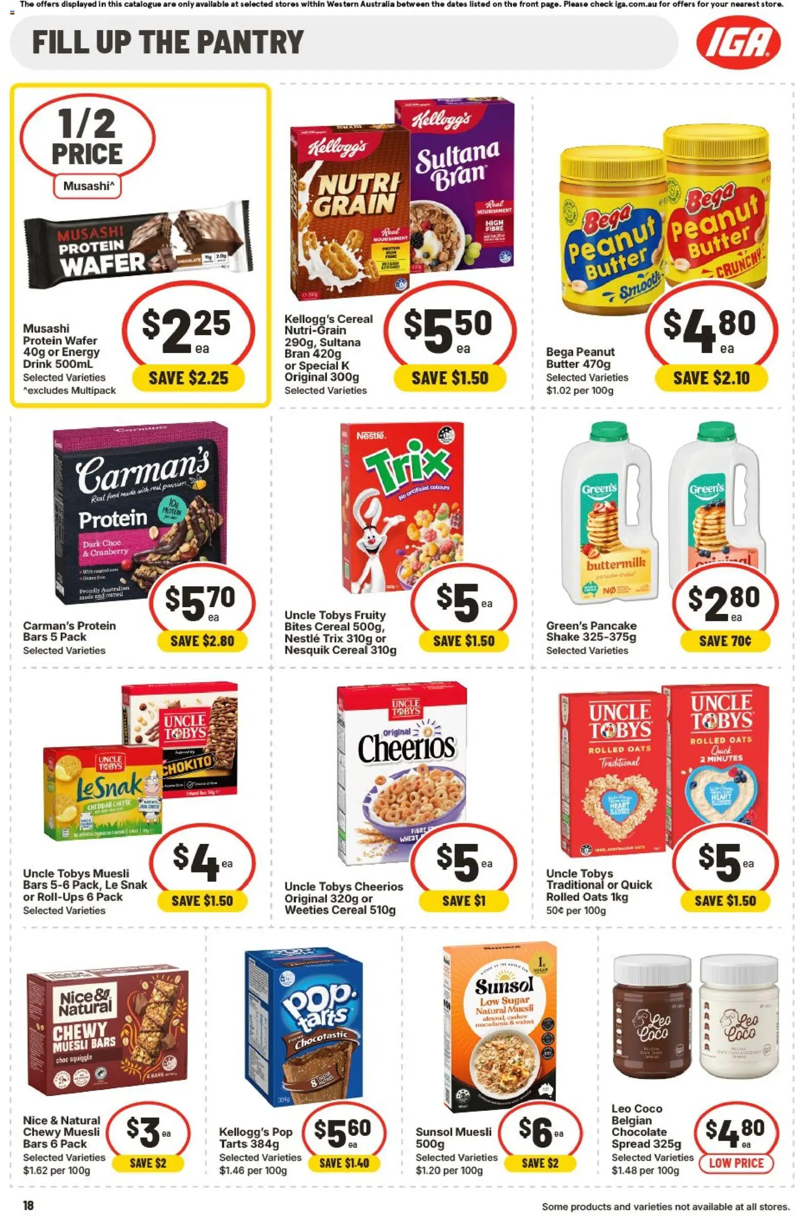 IGA catalogue - valid from 25.02.2026 | Page: 18 | Products: Cheese, Oats, Cereal, Sugar