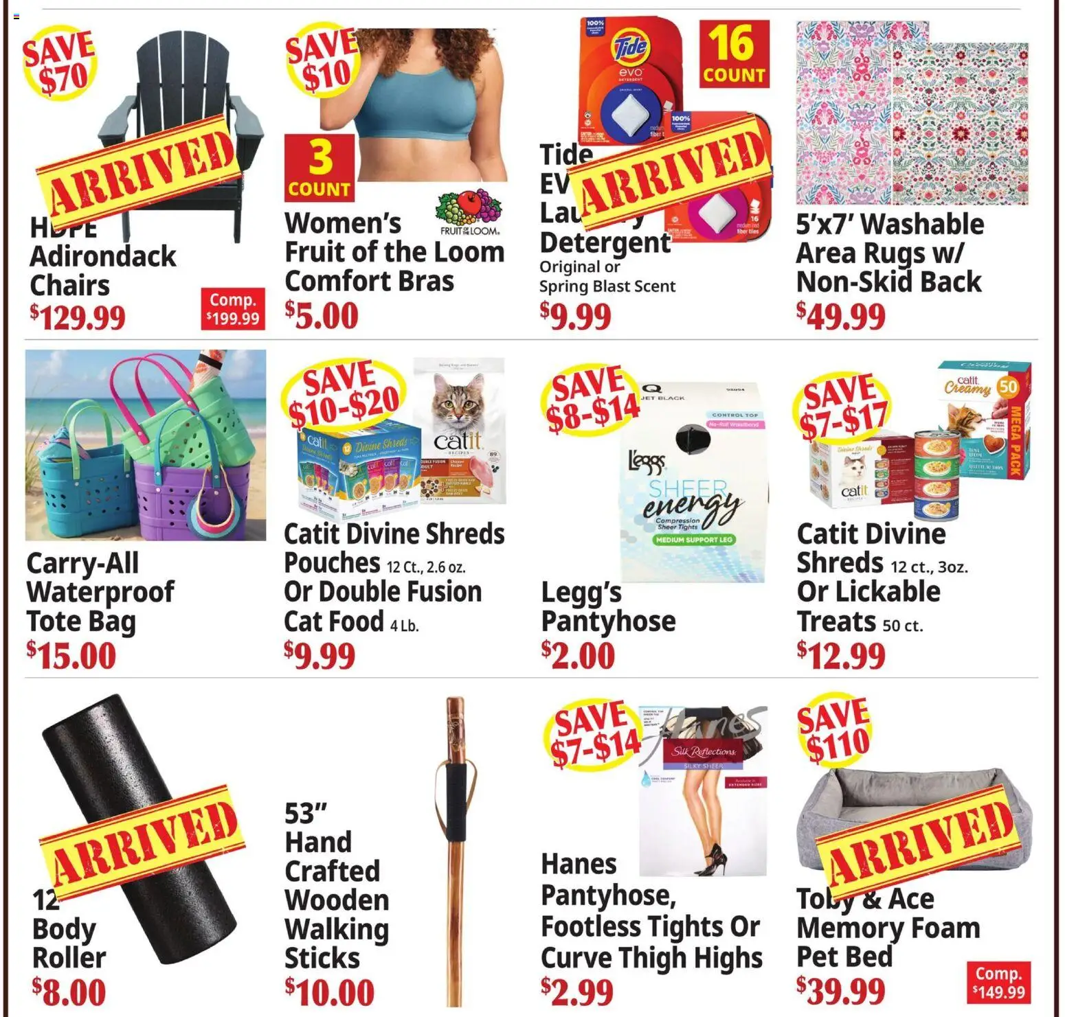 Ocean State Job Lot Ad - valid from 16.04.2026 | Page: 2 | Products: Pet Bed, Cat Food, Detergent, Tights