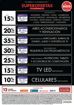 Vista previa Disco - Ofertas | Electro, T. Libre y más válido desde el 31.10.2025