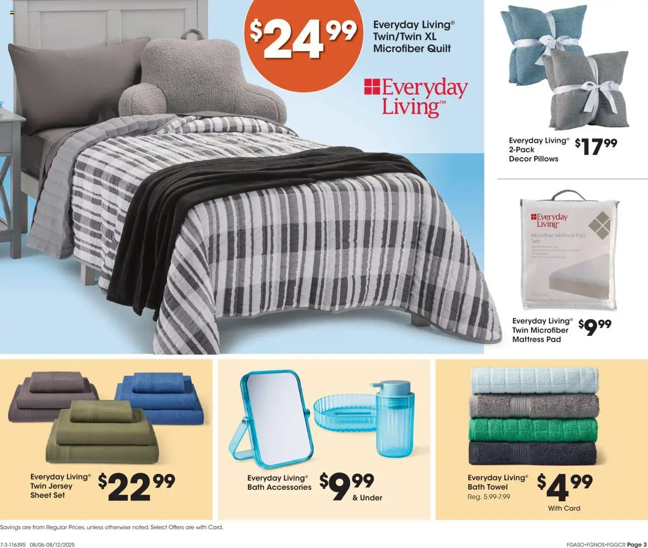 Fred Meyer - Home & Apparel - valid from 06.08.2025 | Page: 4 | Products: Mattress, Bath, Quilt, Mattress Pad