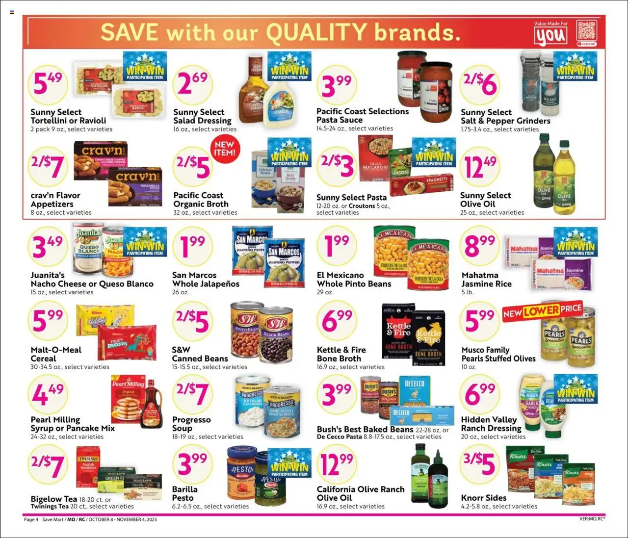 Save Mart Big Book of Savings - valid from 08.10.2025 | Page: 4 | Products: Jalapeno peppers, Oil, Pepper, Garlic