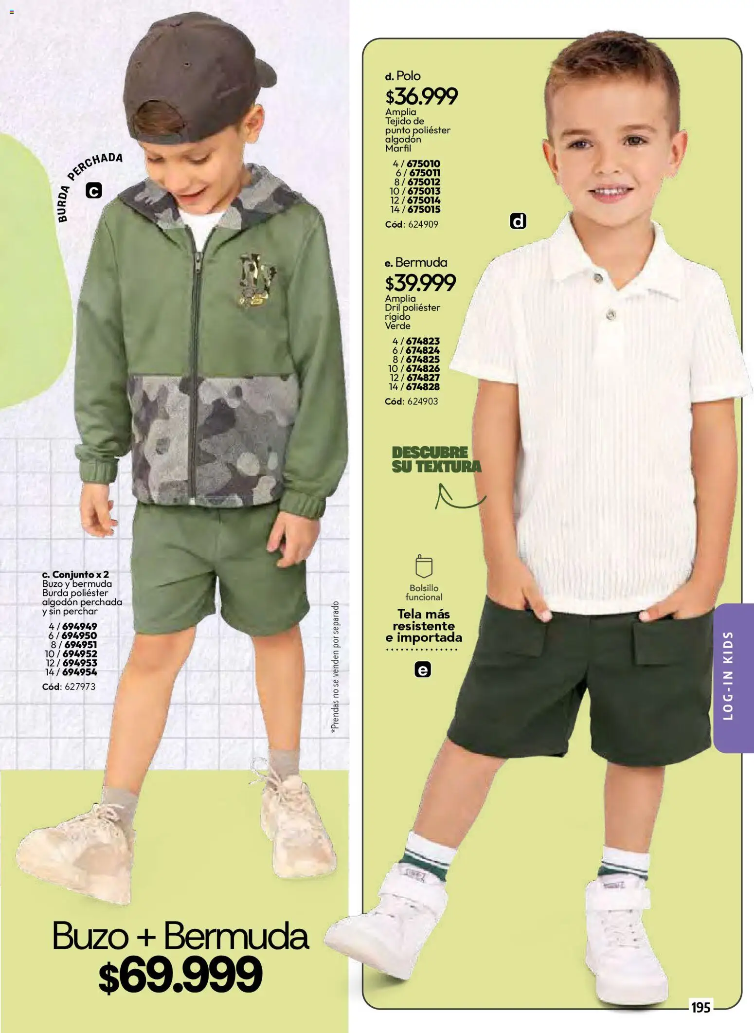 Pacifika revista - valida desde el 01.03.2026 | Página: 197 | Productos: Algodón, Bermuda, Buzo, Conjunto