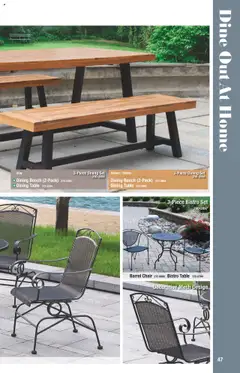Preview of Menards weekly ads valid from 19.02.2025 | Page: 47 | Products: Table, Chair