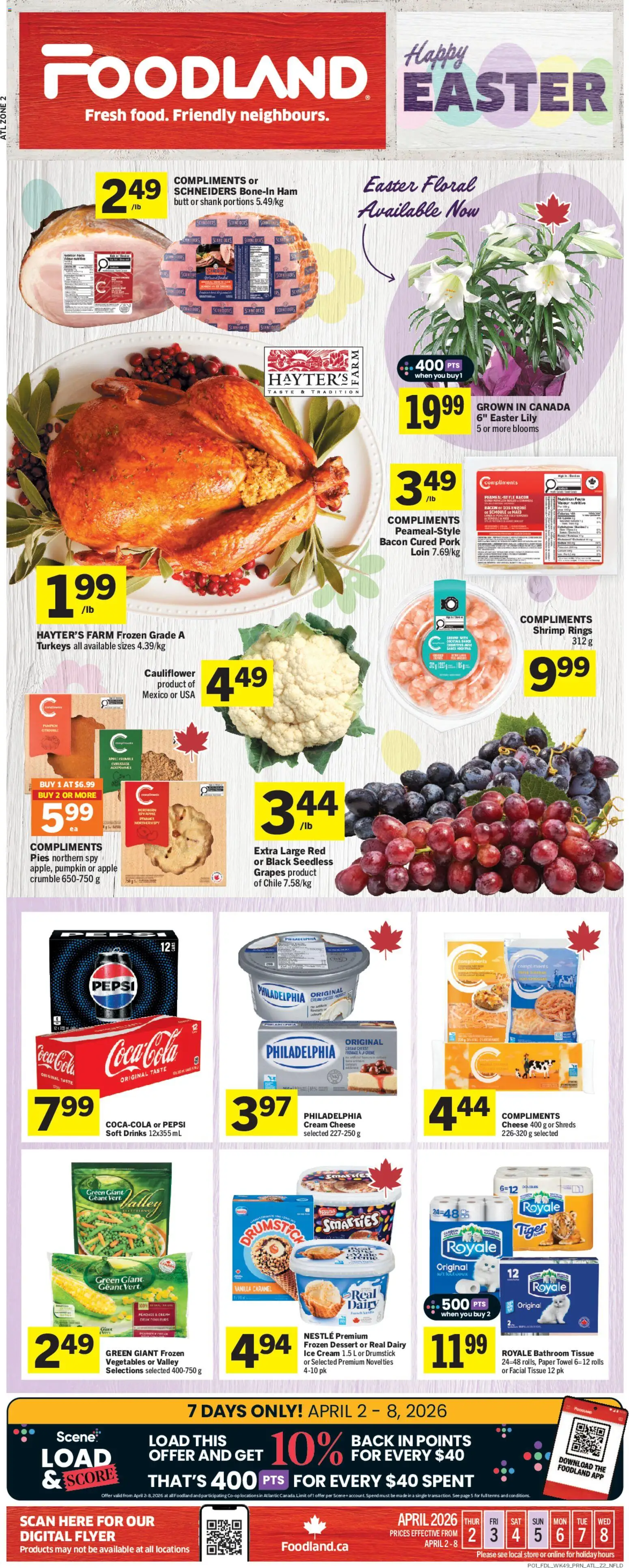 Foodland flyer valid from 02.04.2026 | Page: 1