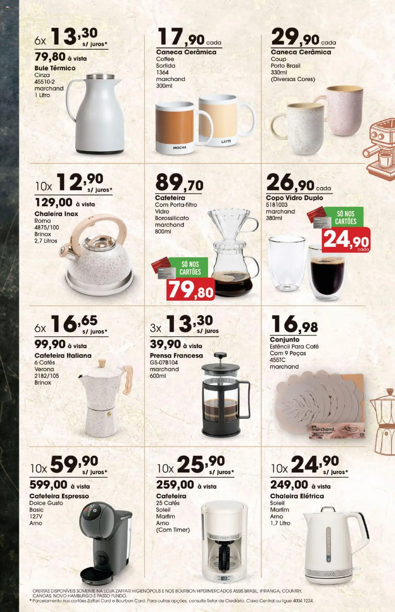 Zaffari Folheto - válido de 25.07.2025 | Página: 7 | Produtos: Caixa, Café, Caneca, Bourbon