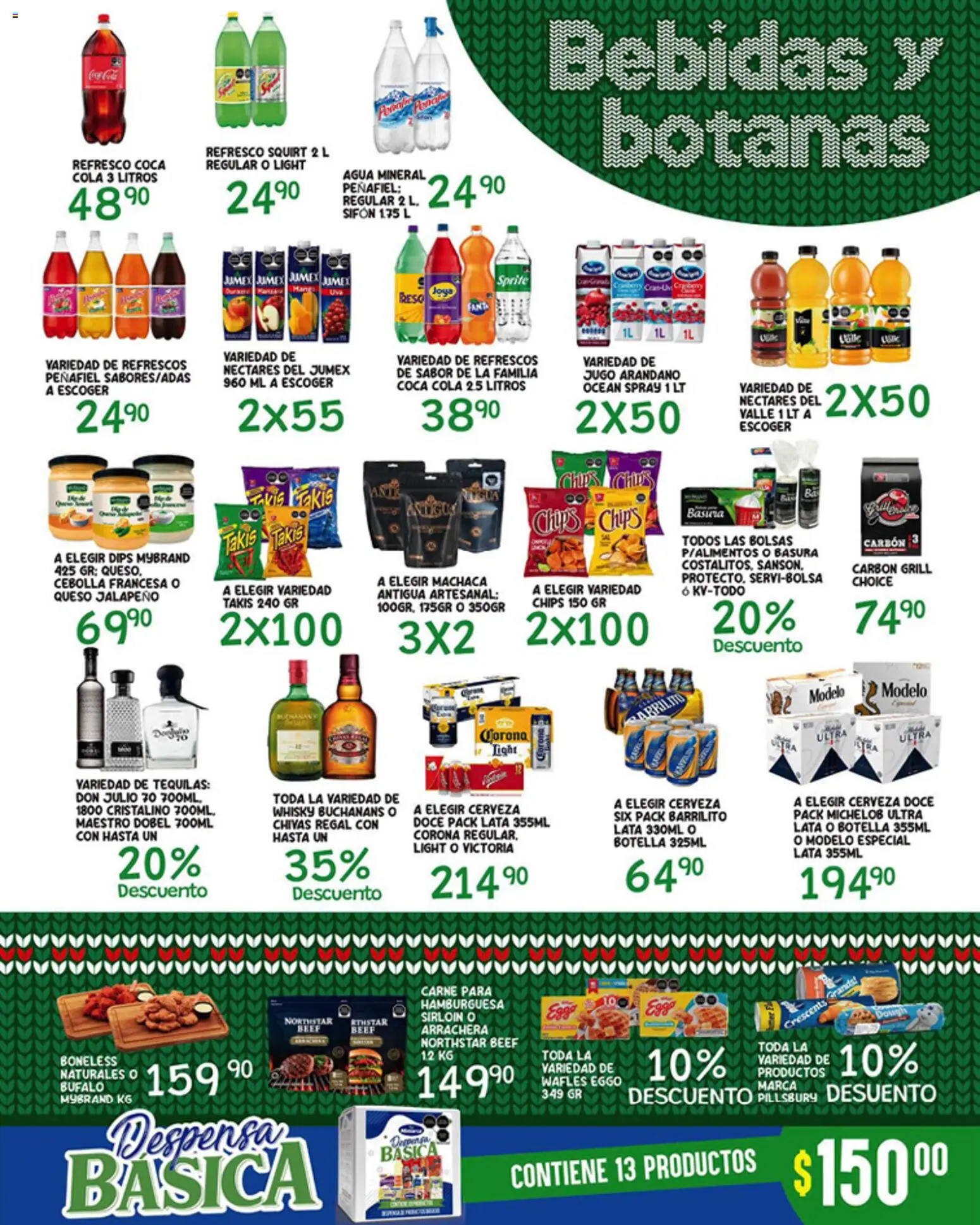 Nuevas ofertas de Alsuper válidas en toda la República Mexicana desde el 19.12.2025. ¡Encuentra las mejores ofertas en Alsuper folleto Zacatecas! | Página: 3 | Productos: Queso, Jugo, Cerveza, Botella