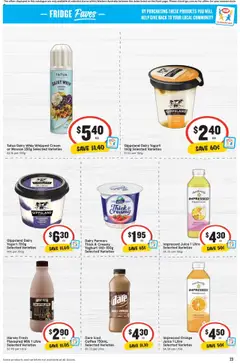 IGA catalogue - valid from 13.08.2025 | Page: 23 | Products: Milk, Yoghurt, Passionfruit, Fridge