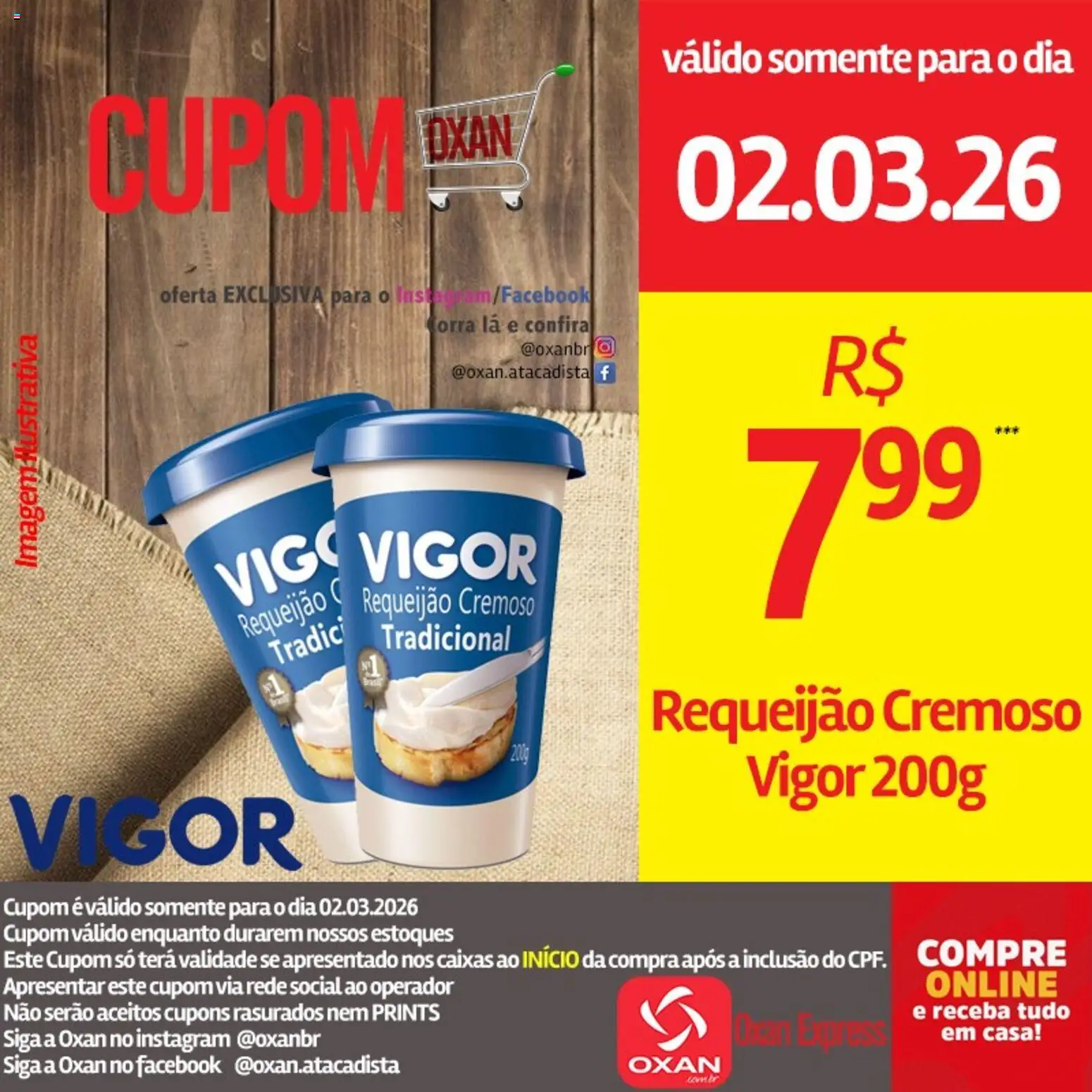 Oxan Atacadista Folheto - válido de 02.03.2026 | Página: 12 | Produtos: Requeijão