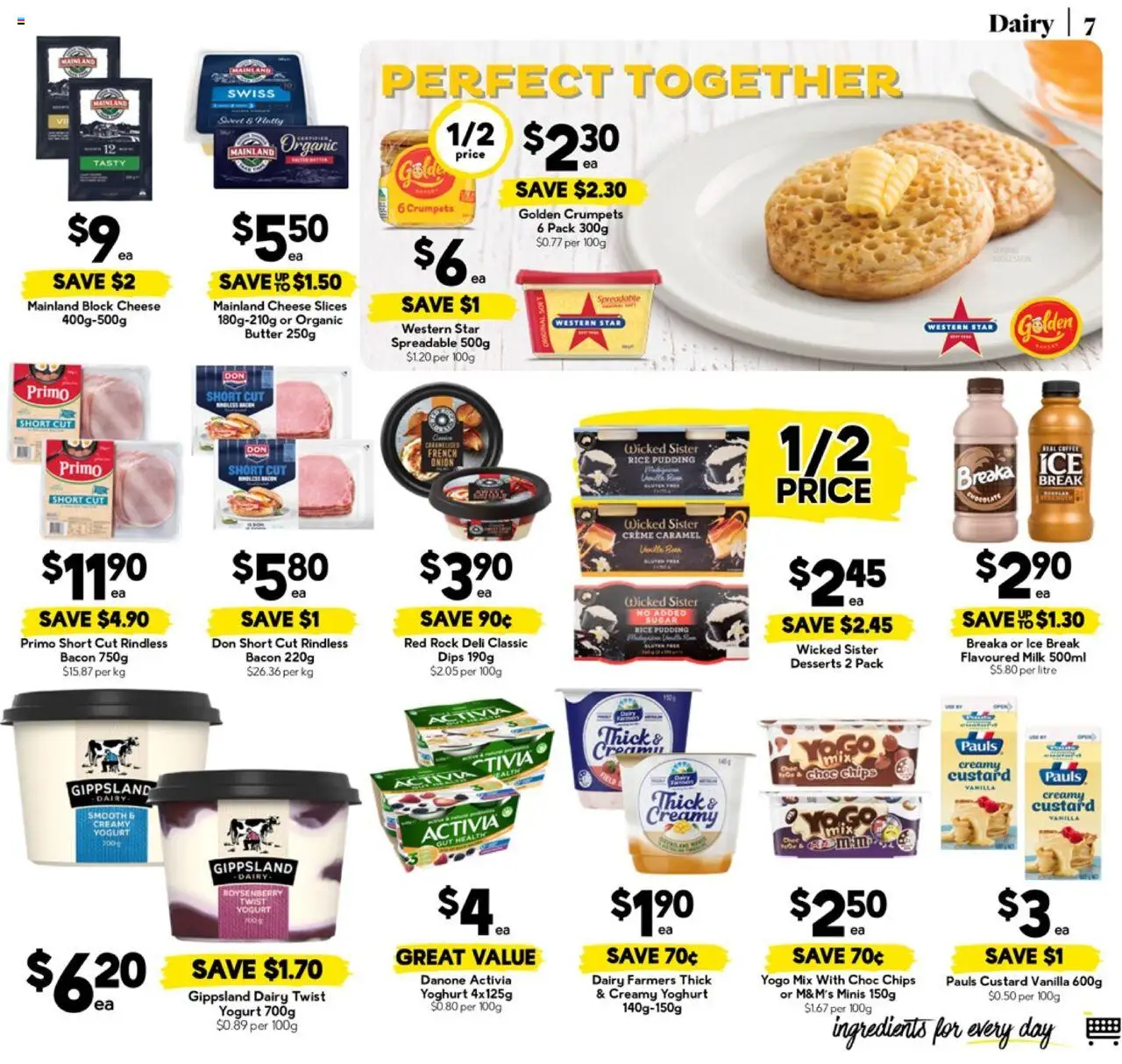 Drakes catalogue - valid from 13.08.2025 | Page: 7 | Products: Bacon, Cheese, Yoghurt, Pudding