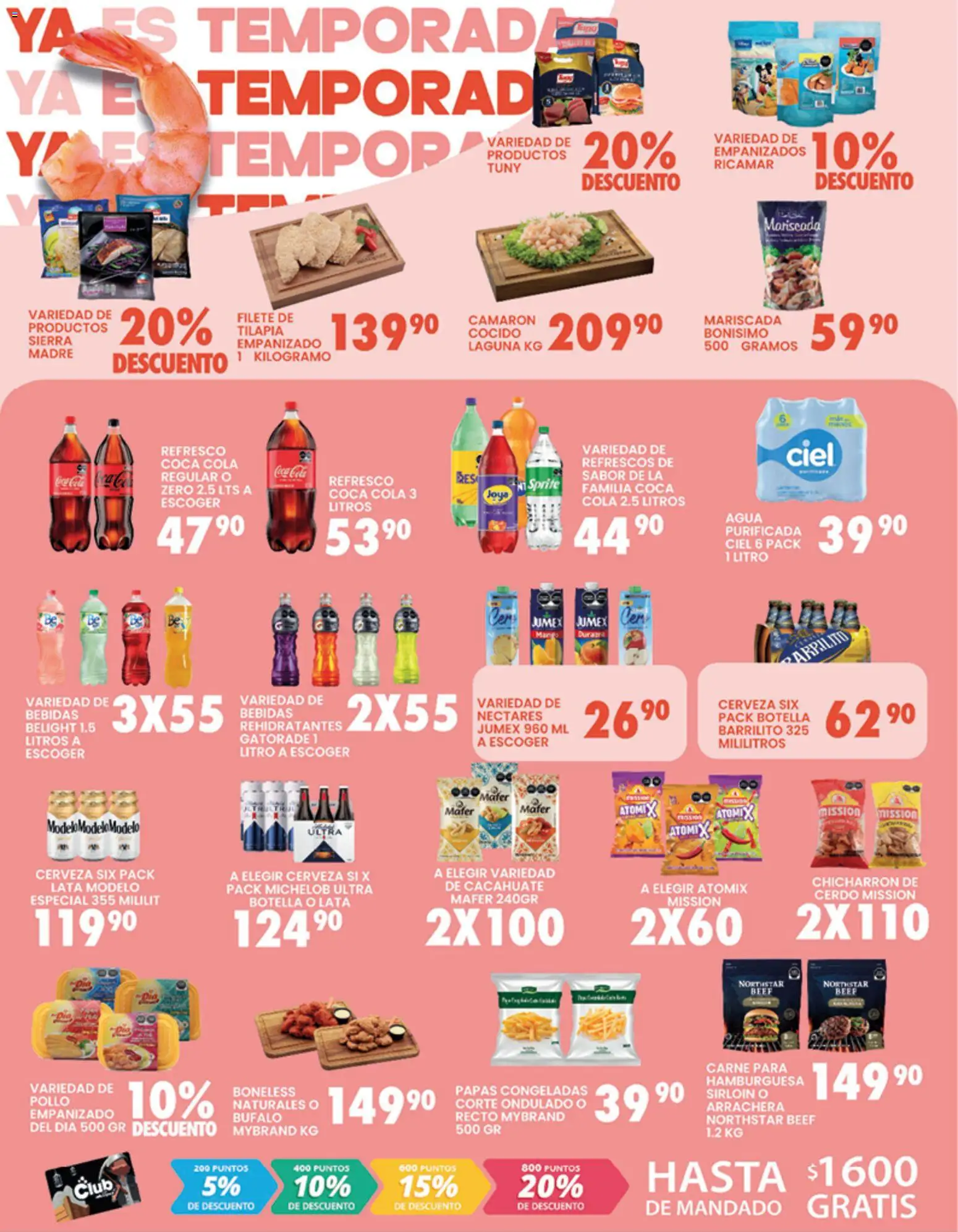 Nuevas ofertas de Alsuper válidas en toda la República Mexicana desde el 31.03.2026. ¡Encuentra las mejores ofertas en Alsuper folleto Zacatecas! | Página: 2 | Productos: Pollo, Cerveza, Cerdo, Botella