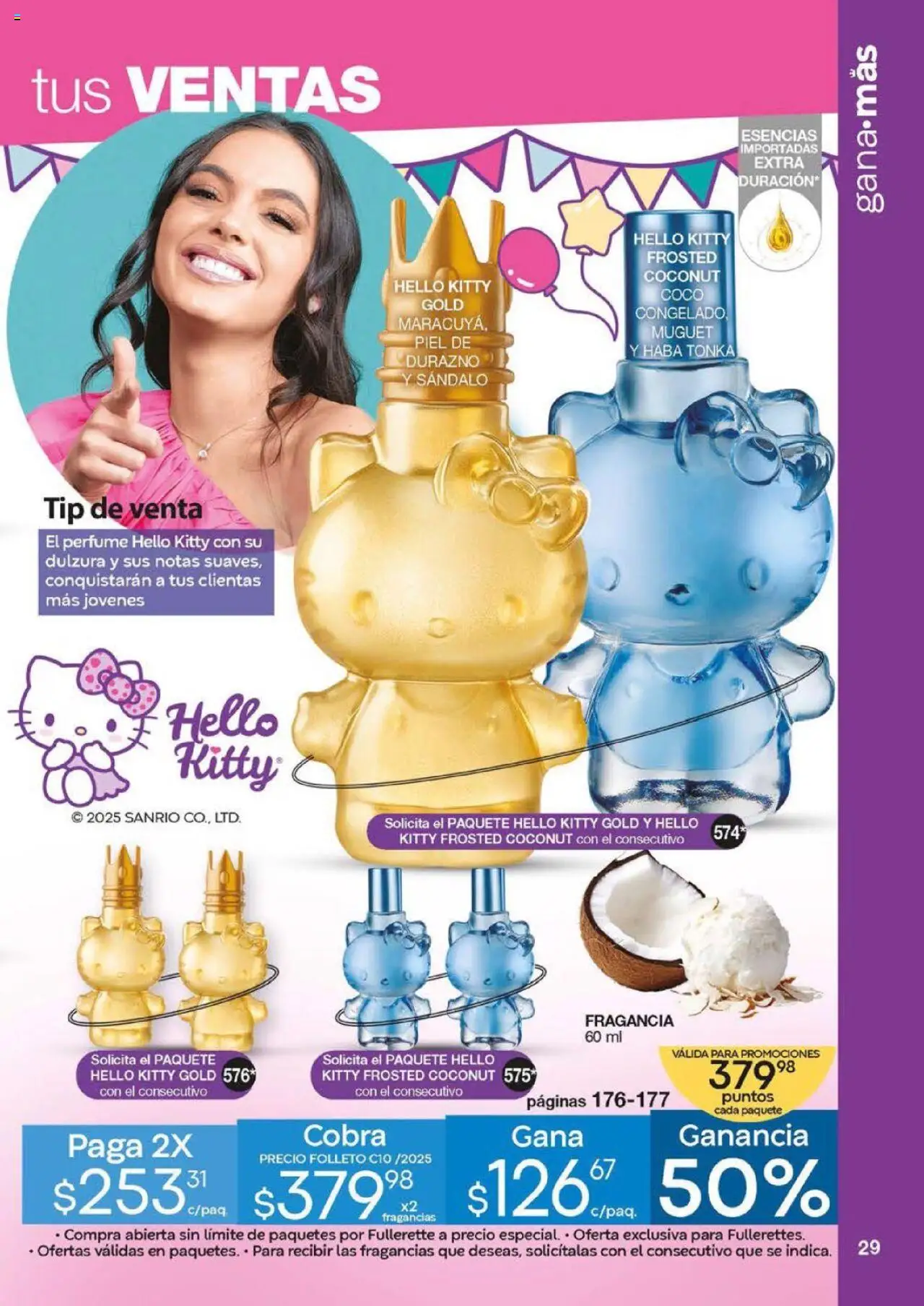 Nuevas ofertas de Fuller válidas en toda la República Mexicana desde el 20.08.2025. ¡Encuentra las mejores ofertas en Fuller - Revista Gana Más C10 2025! | Página: 29 | Productos: Durazno, Esencias, Perfume, Fragancia