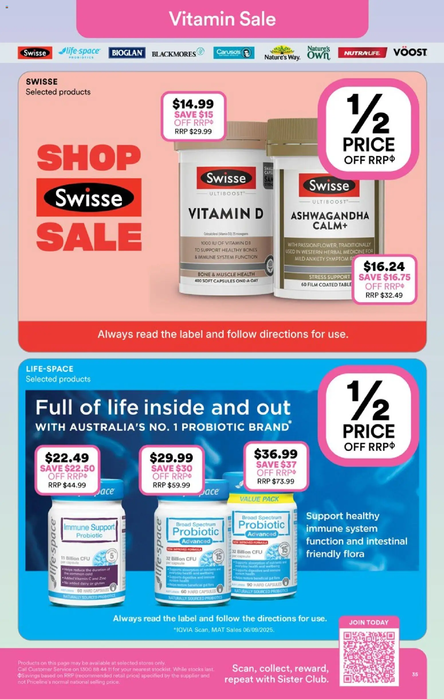 Priceline Pharmacy catalogue - valid from 25.03.2026 | Page: 35 | Products: Table, Dairy, Herbal, Vitamin