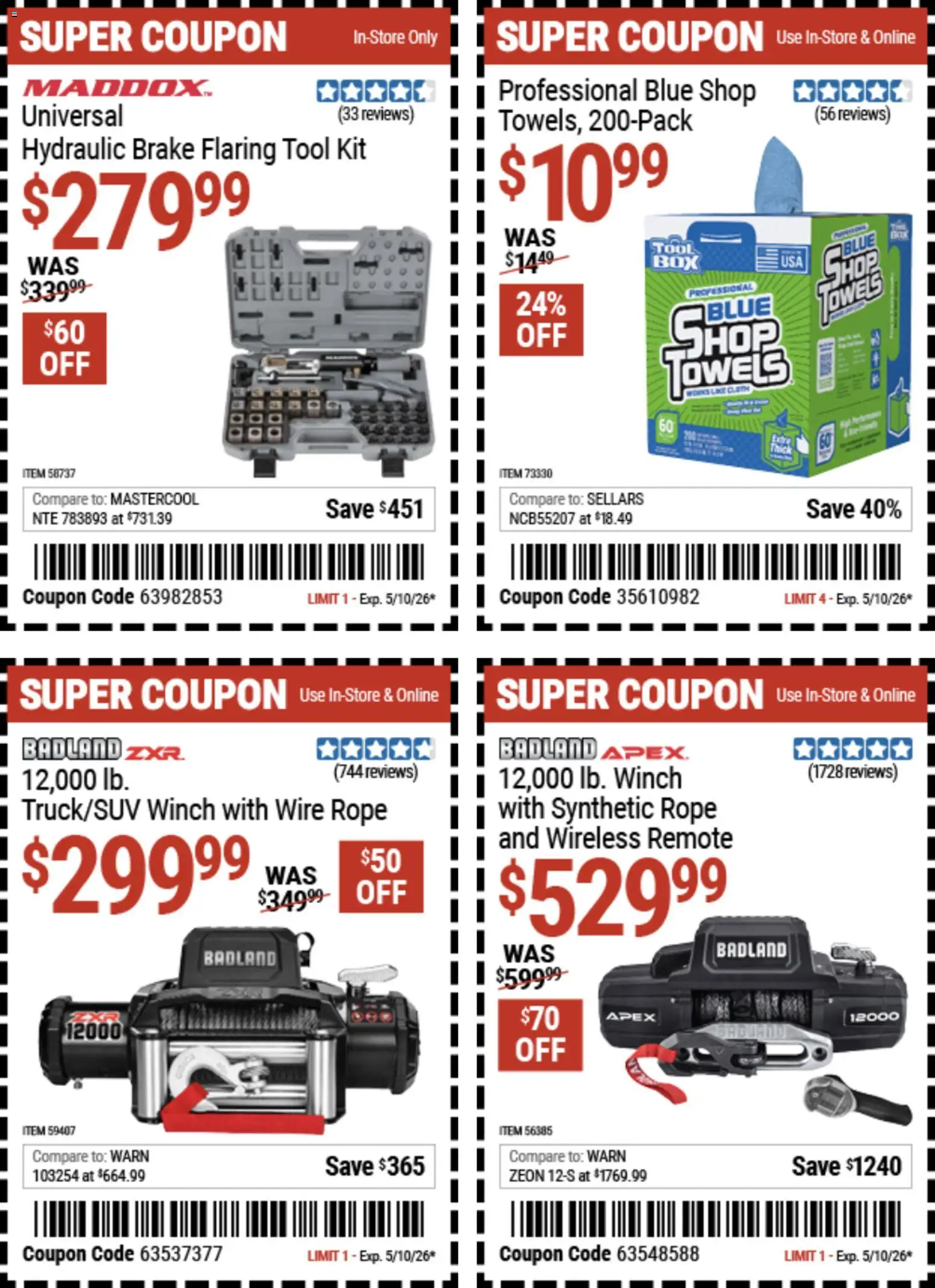 Harbor Freight Weekly Ad - valid from 27.04.2026 | Page: 5 | Products: Wire