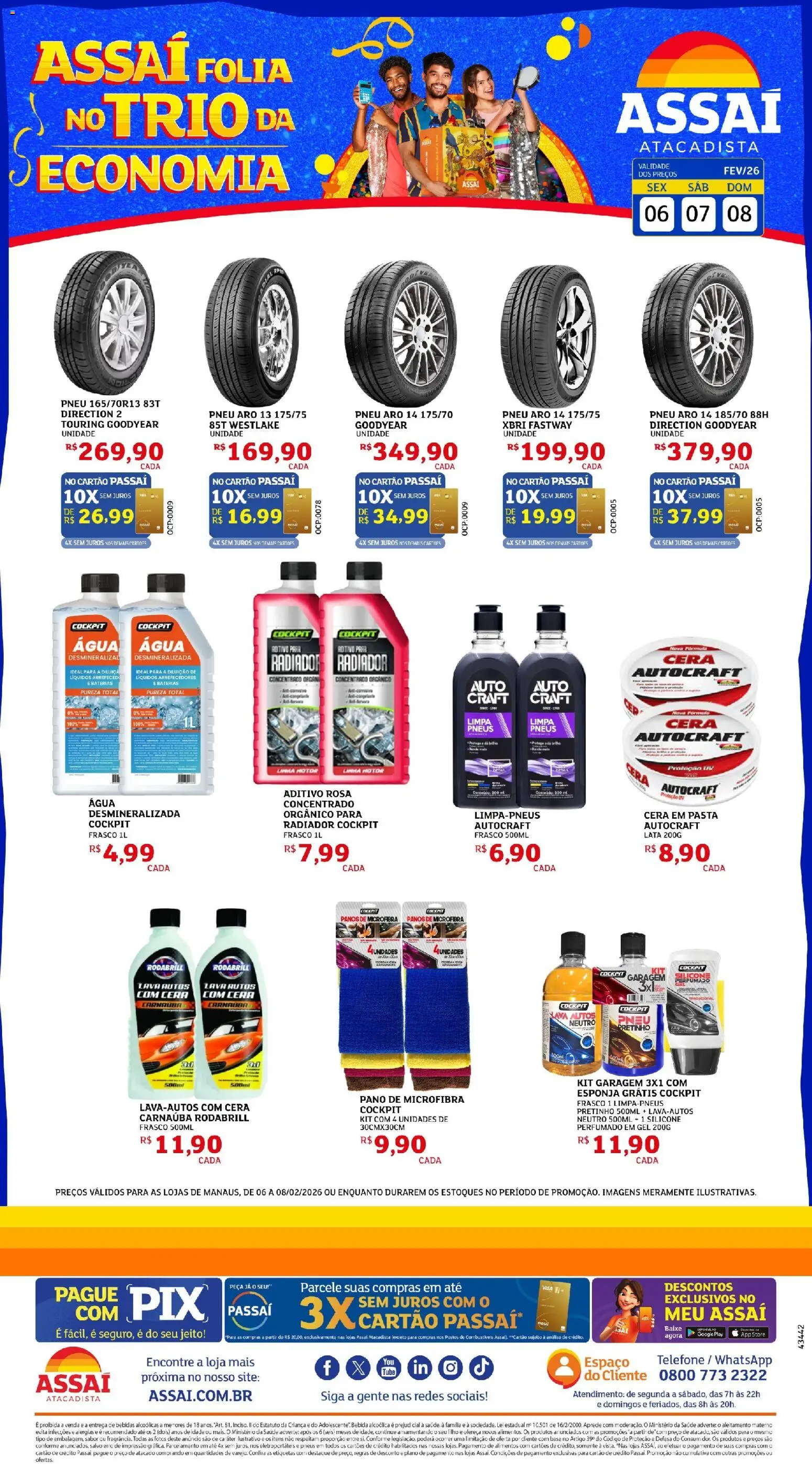 Assaí Atacadista Folheto - válido de 06.02.2026 | Página: 1
