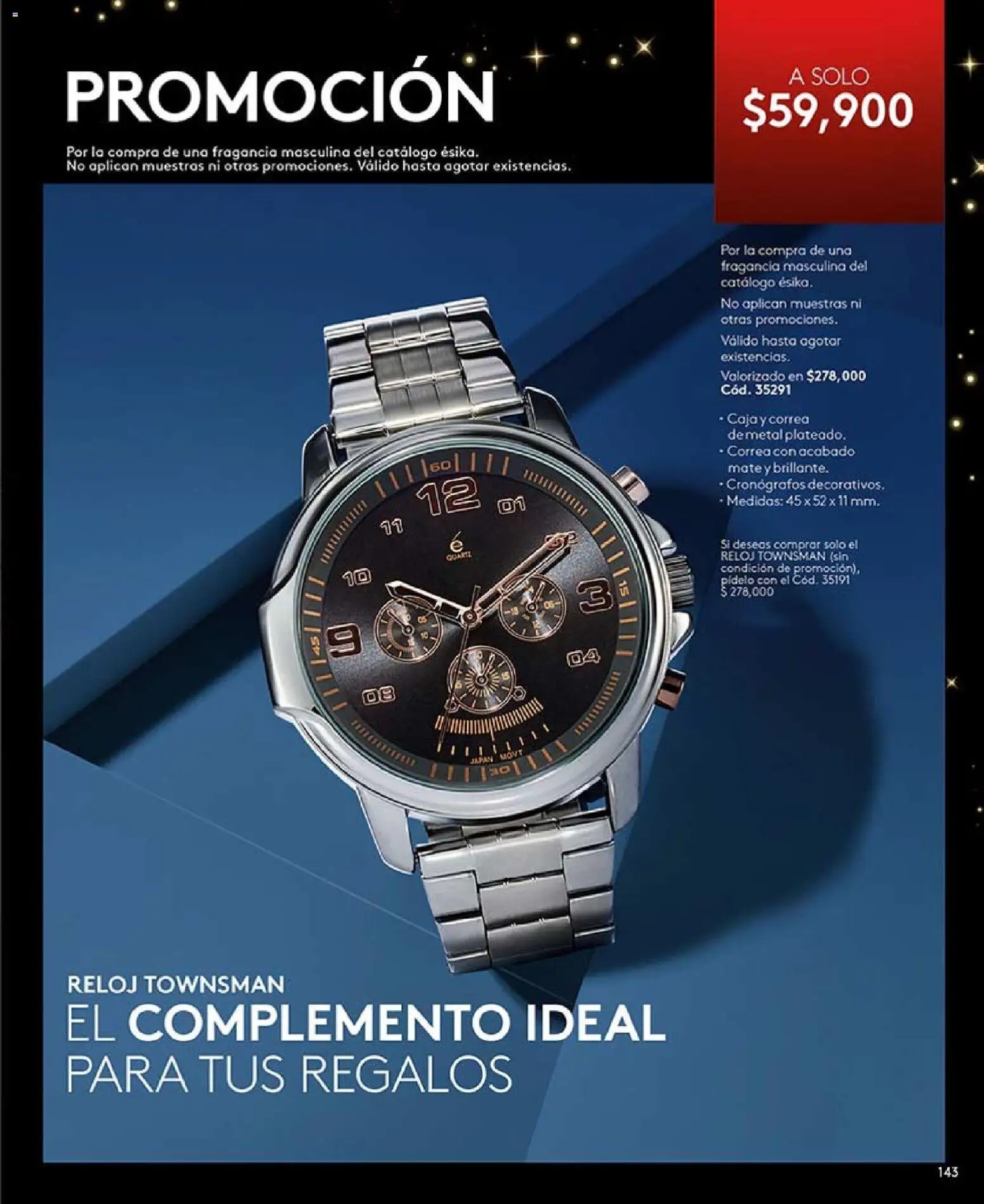 Ésika revista - valida desde el 03.11.2025 | Página: 155 | Productos: Reloj, Caja, Fragancia