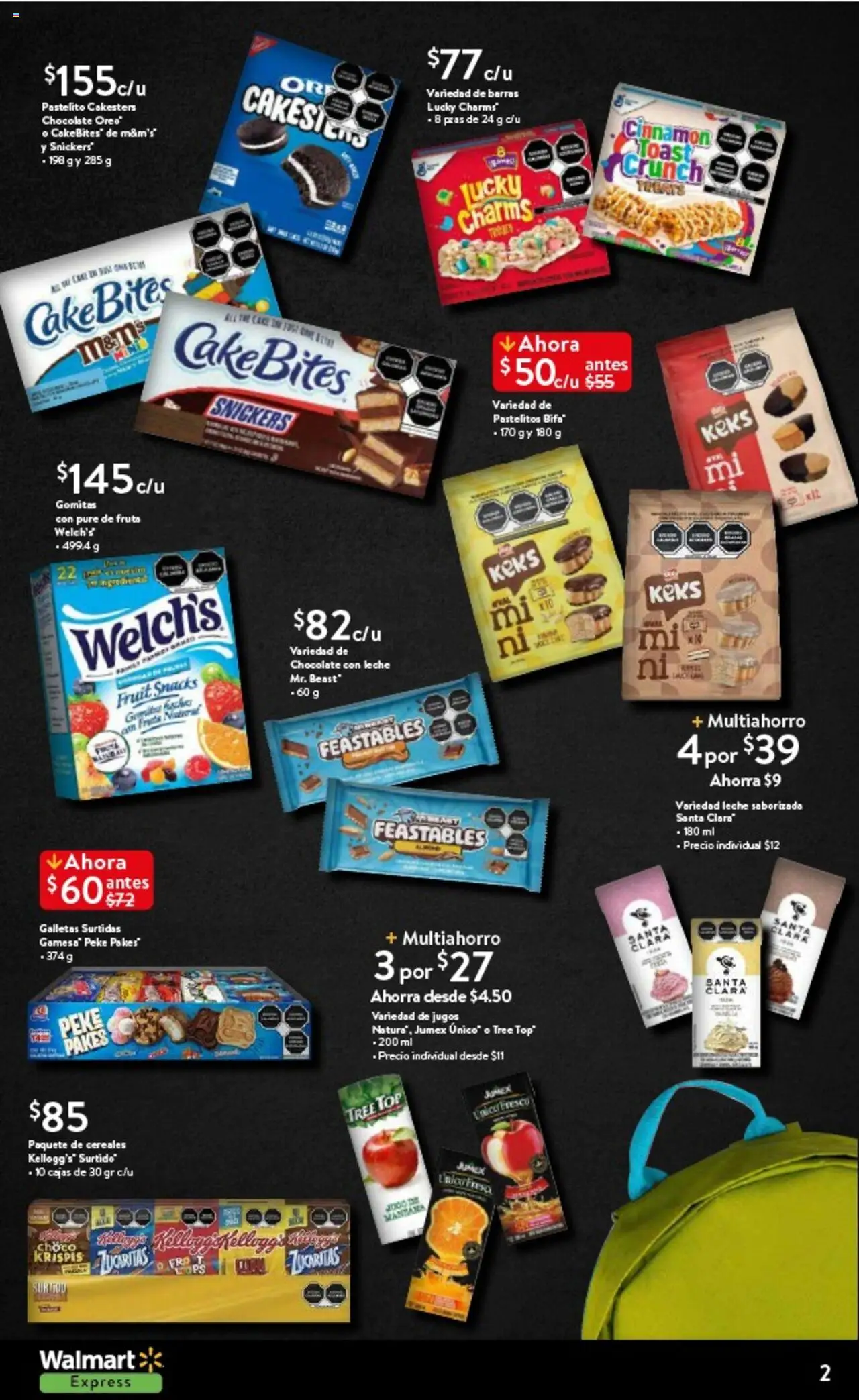 Nuevas ofertas de Walmart Express válidas en toda la República Mexicana desde el 14.08.2025. ¡Encuentra las mejores ofertas en Walmart Express - Folleto! | Página: 2 | Productos: Fresa, Chocolate, Top, Gomitas