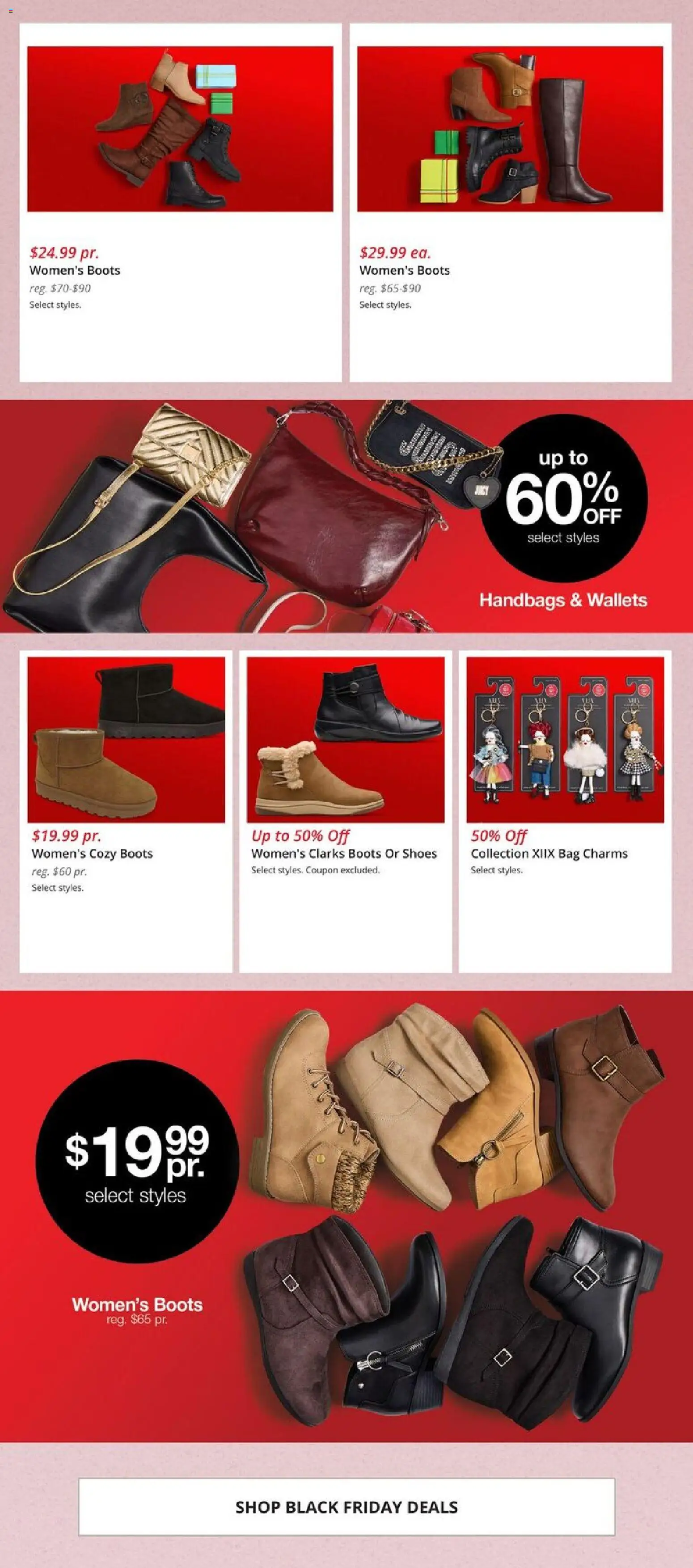 JCPenney Black Friday Women´s Deals - valid from 07.11.2025 | Page: 6 | Products: Boots, Bag