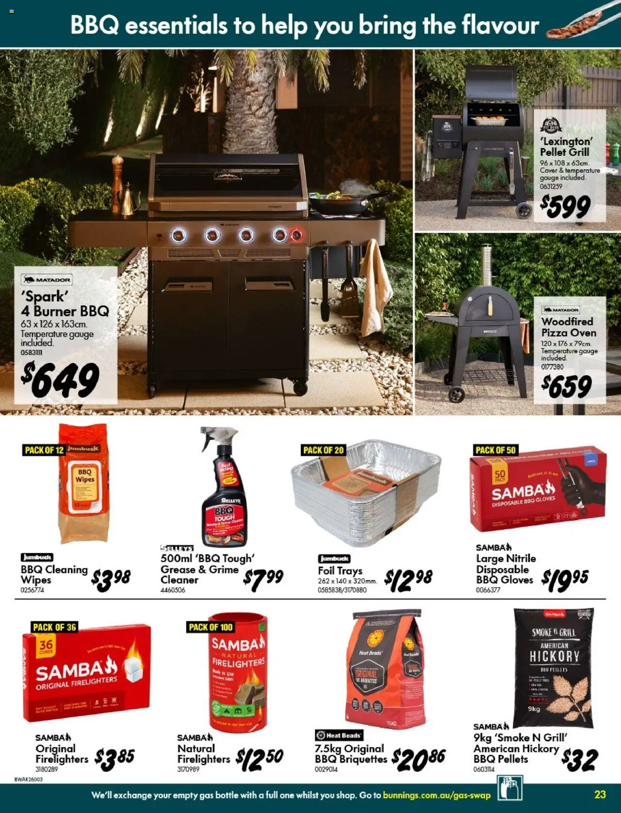 Bunnings Warehouse catalogue - valid from 10.09.2025 | Page: 23 | Products: Cleaner, Pizza, Oven, Grill