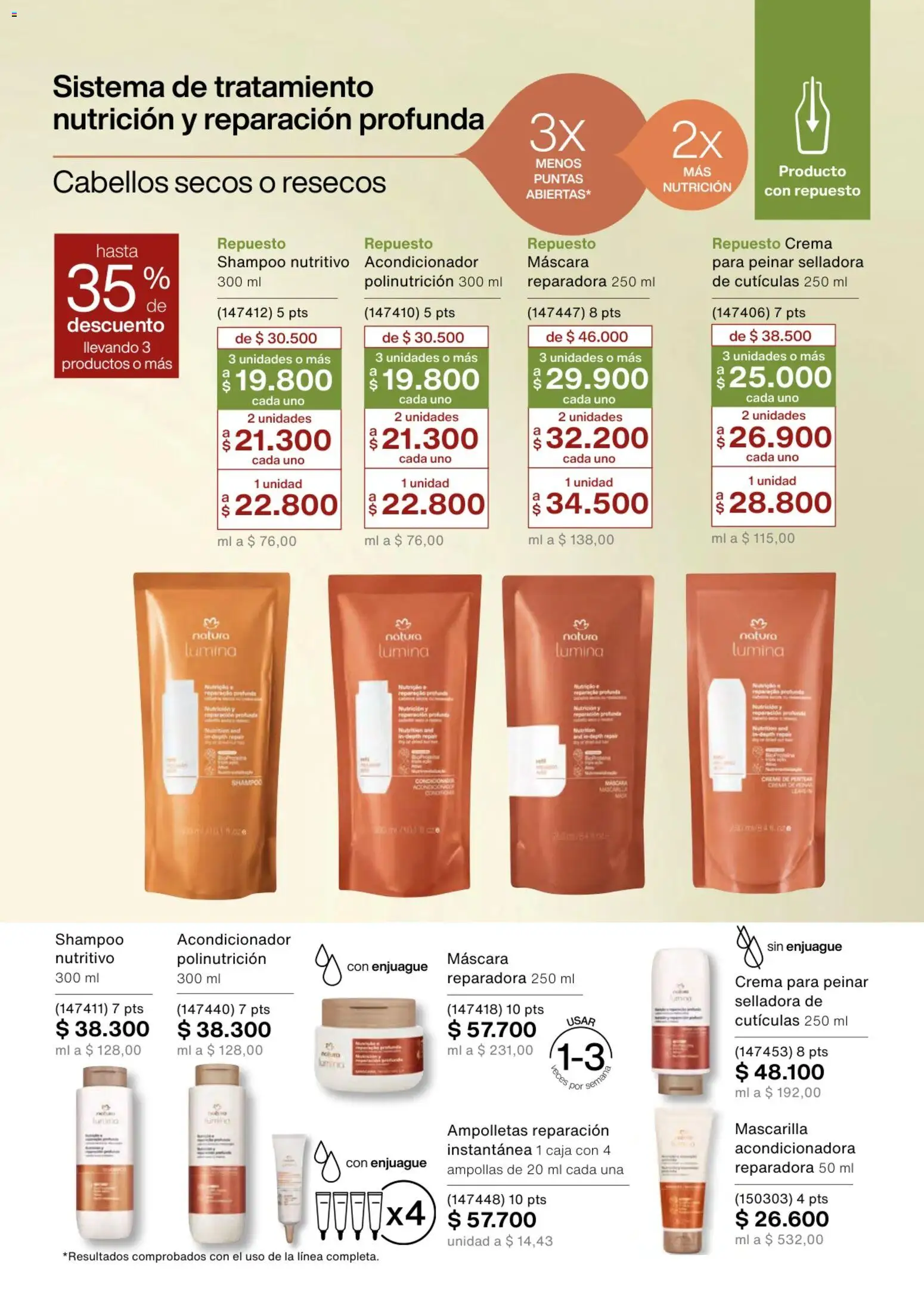 Natura revista - valida desde el 02.01.2026 | Página: 131 | Productos: Crema, Shampoo, Mascarilla, Acondicionador