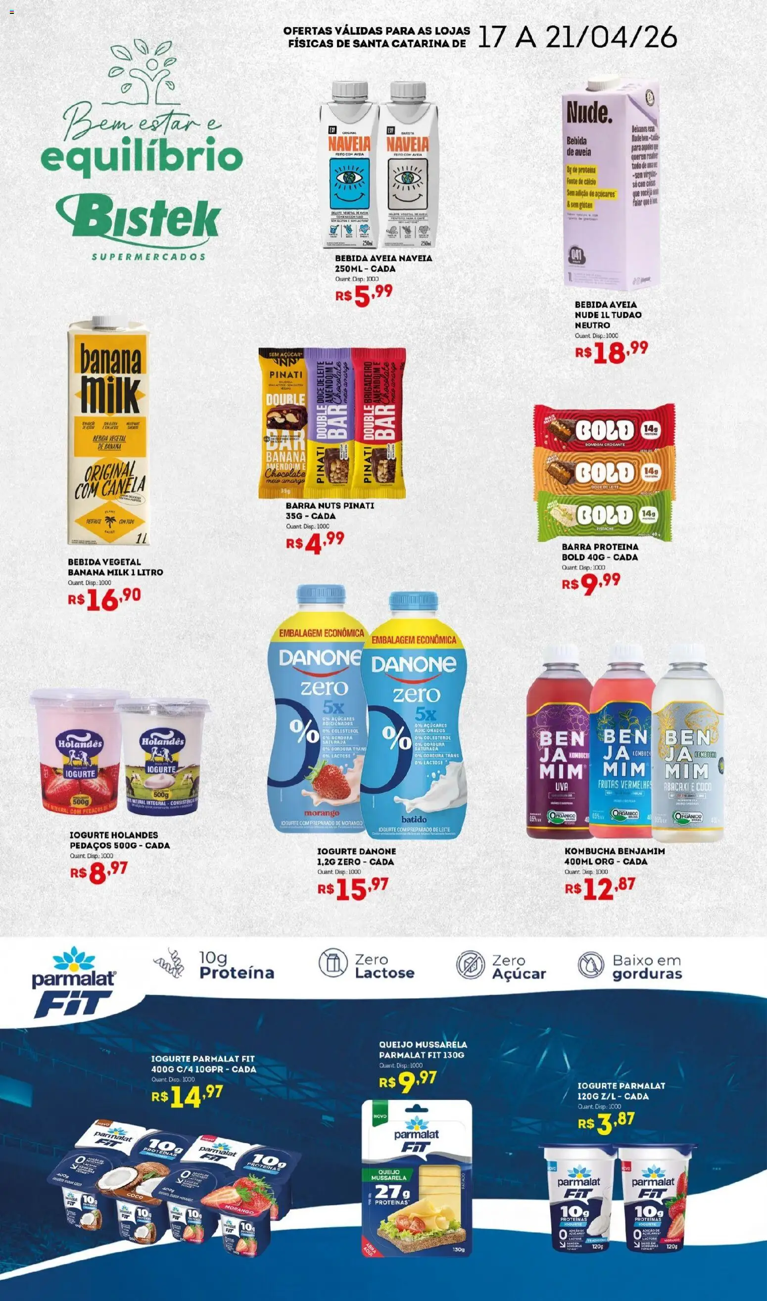 Bistek Supermercados Folheto - válido de 17.04.2026 | Página: 3 | Produtos: Coco, Chocolate, Bebida, Canela
