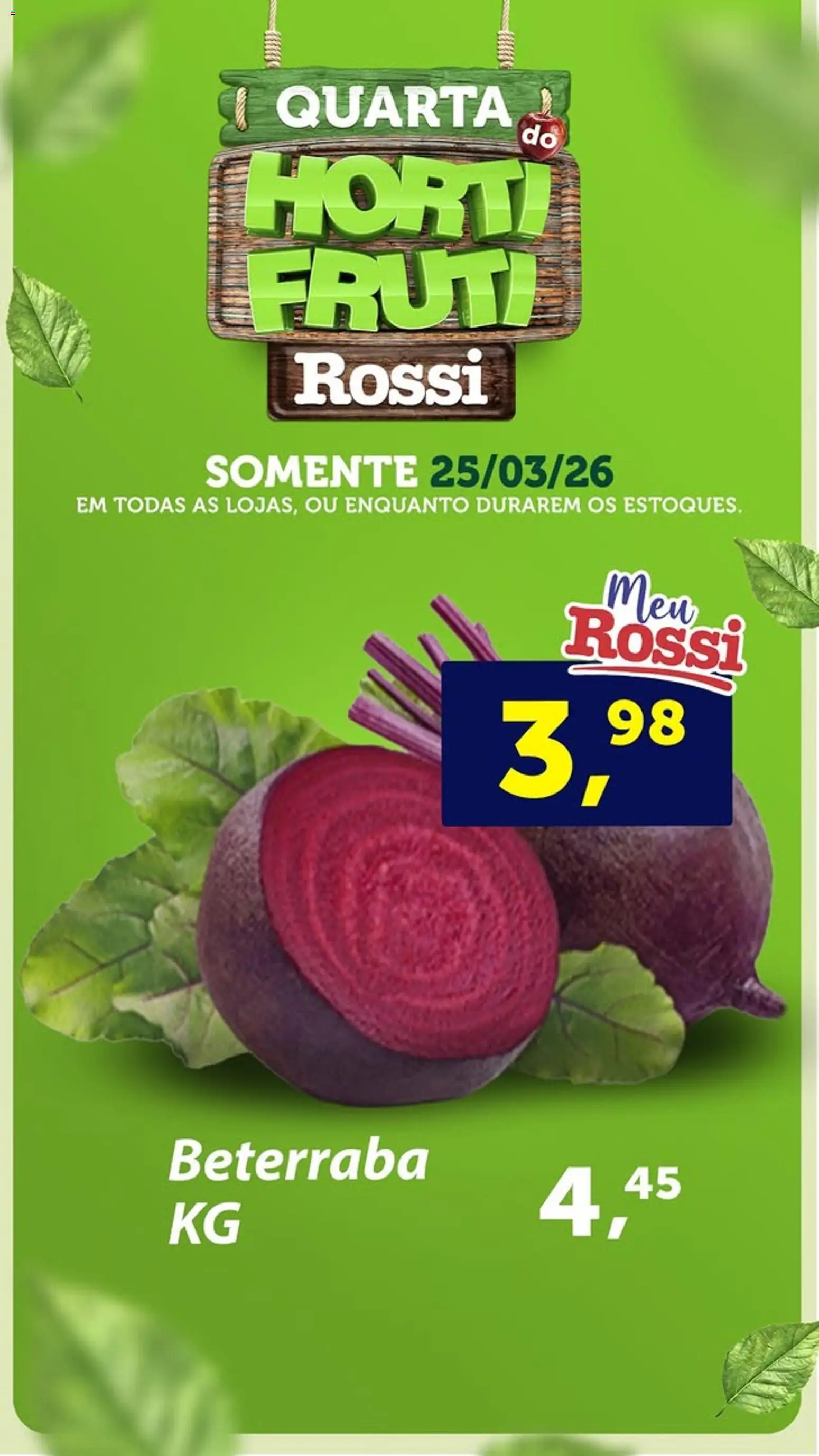 Rossi Supermercados Folheto - válido de 25.03.2026 | Página: 4 | Produtos: Beterraba
