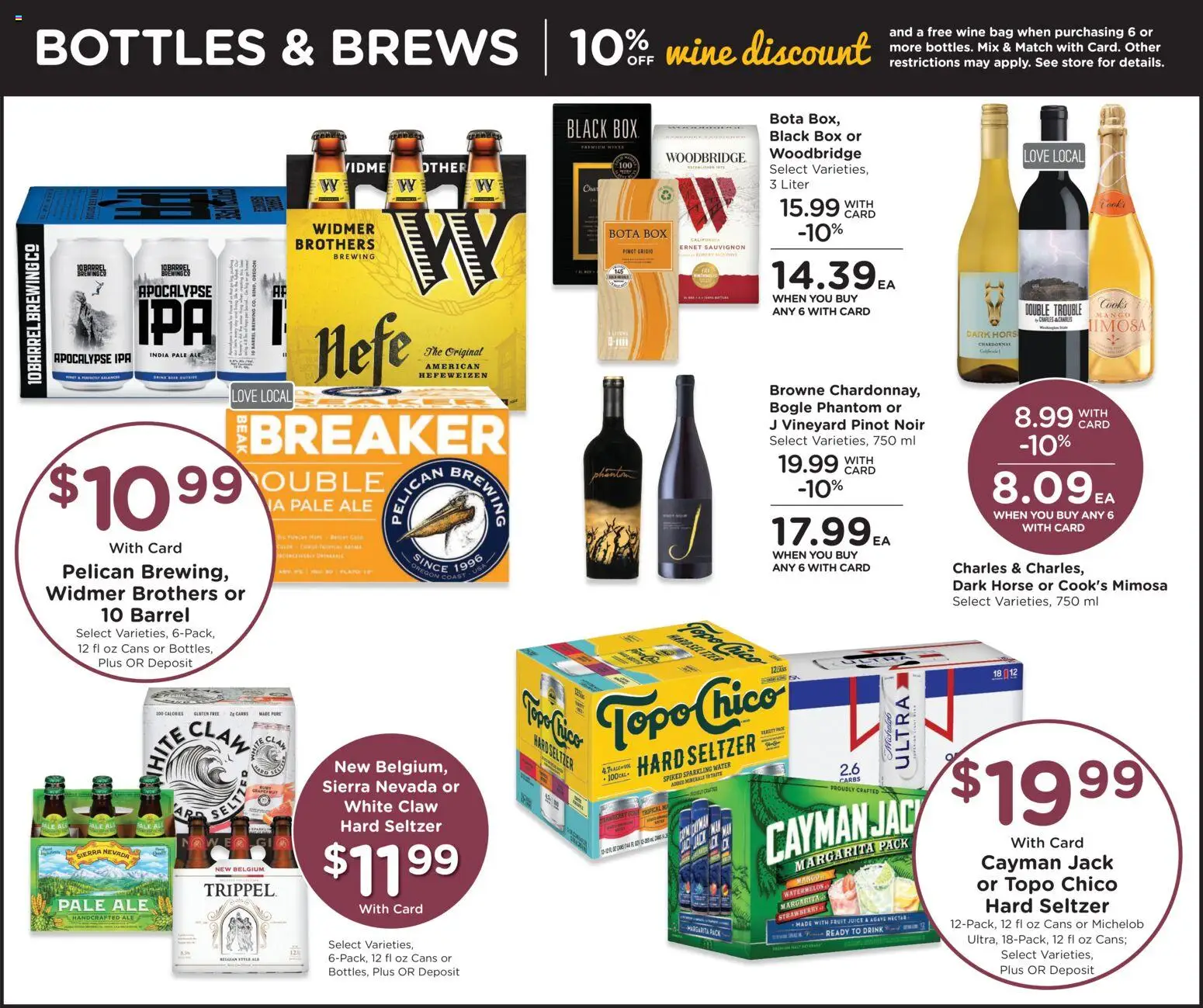 QFC Weekly Ad - OR - valid from 14.01.2026 | Page: 11 | Products: Box, Wine, Grapefruit, Water