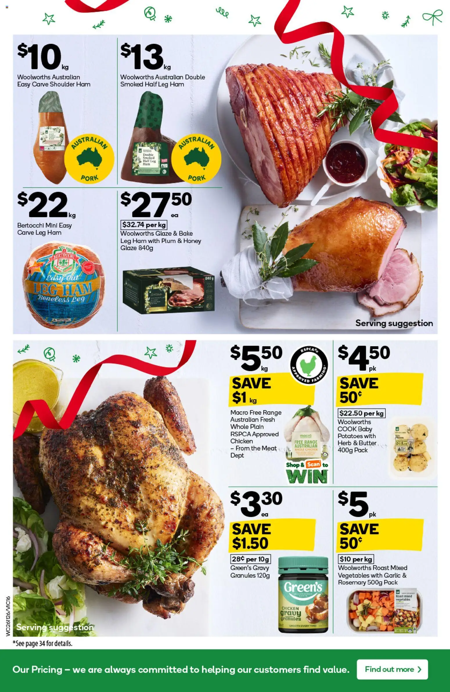 Woolworths catalogue - valid from 26.11.2025 | Page: 16 | Products: Butter, Honey, Pork, Vegetables