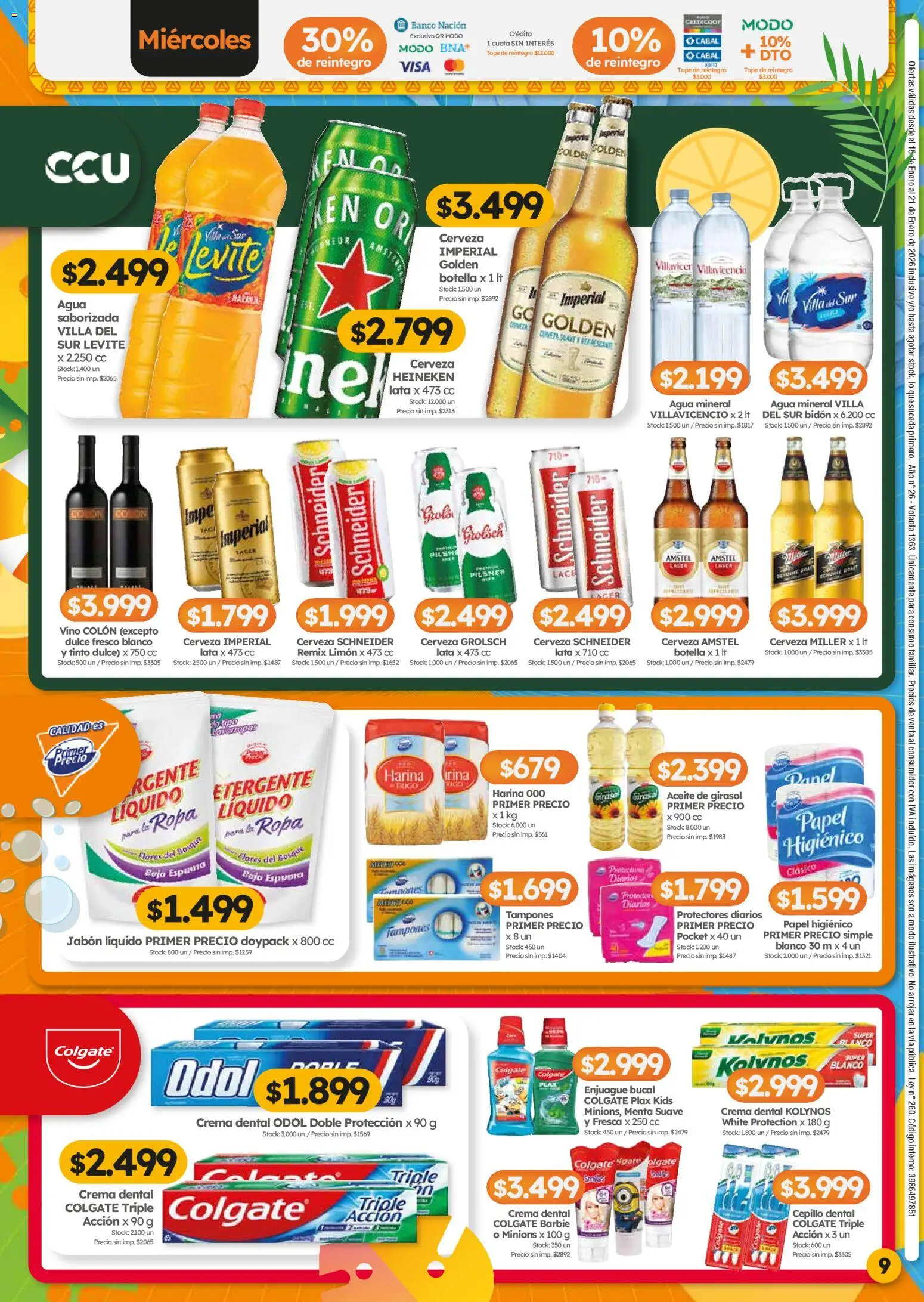 Cordiez ofertas │ válido desde el 15.01.2026 | Página: 9 | Productos: Banco, Bidón, Aceite, Espuma