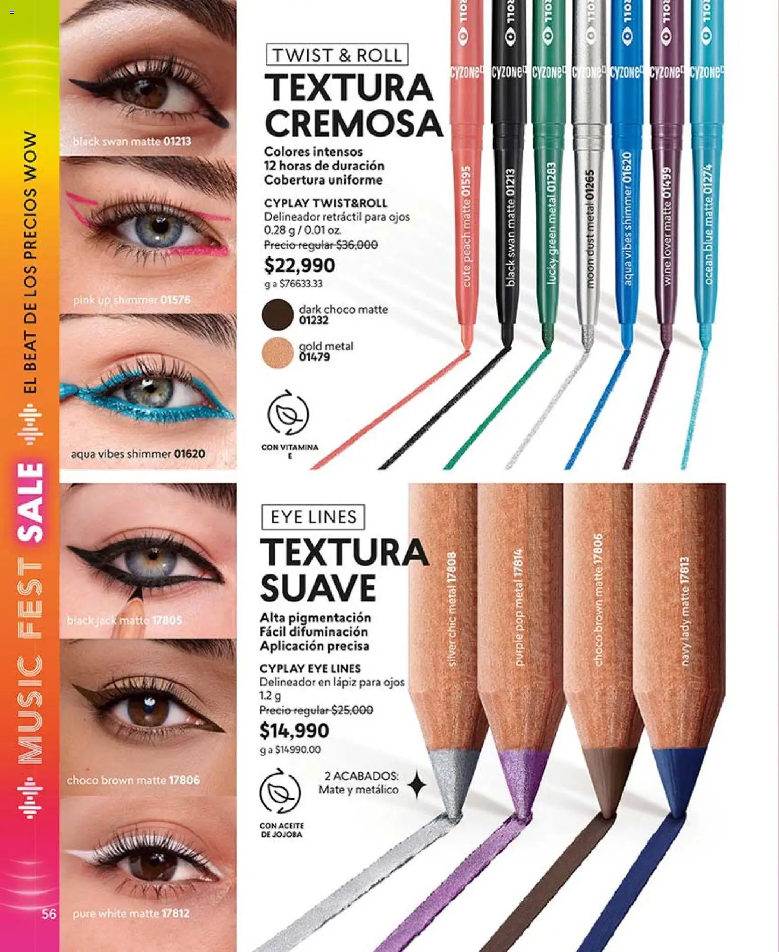 CyZone revista - valida desde el 01.05.2026 | Página: 56 | Productos: Delineador, Aceite