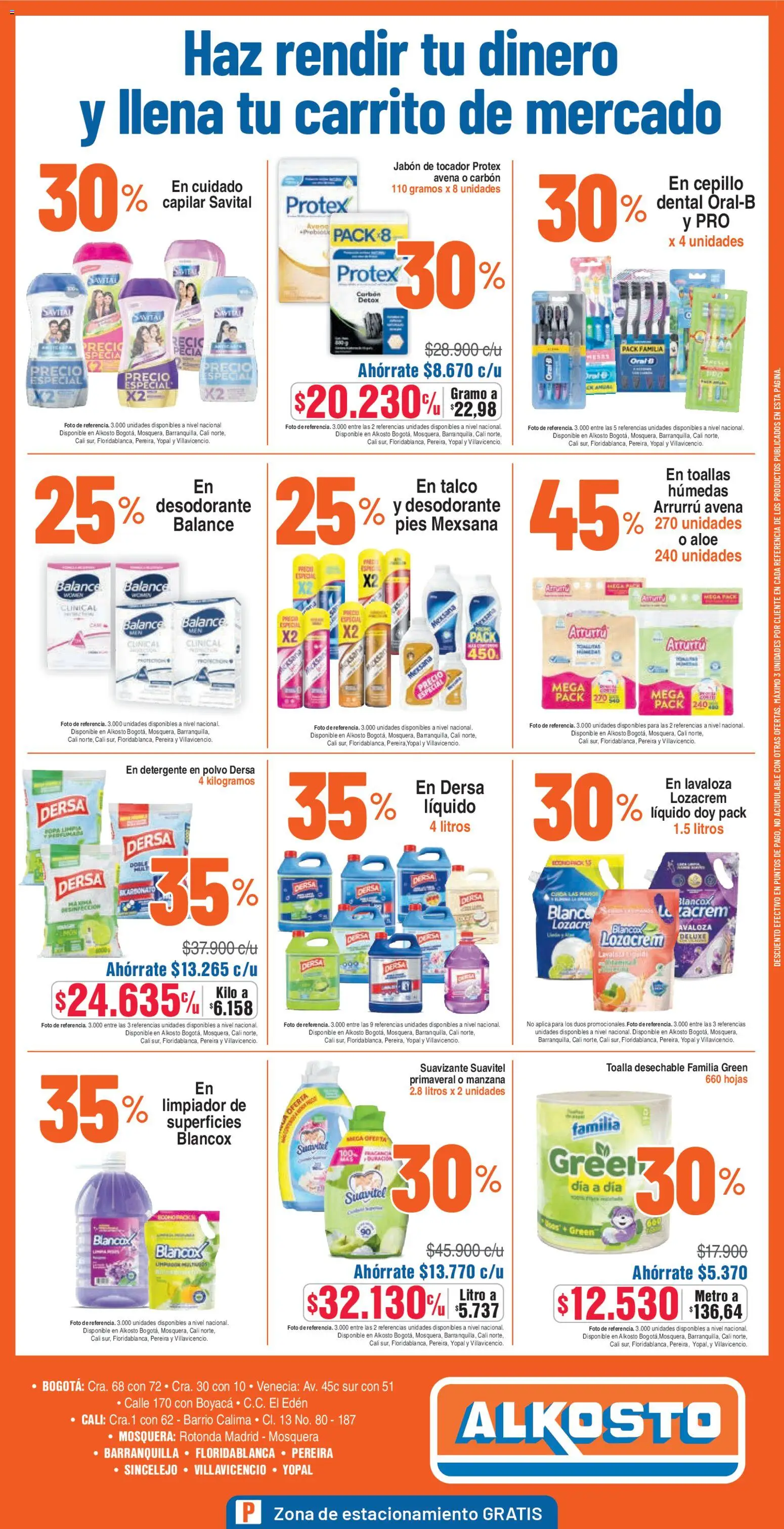 Alkosto revista - valida desde el 15.11.2025 | Página: 12 | Productos: Suavizante, Polvo, Cepillo, Detergente