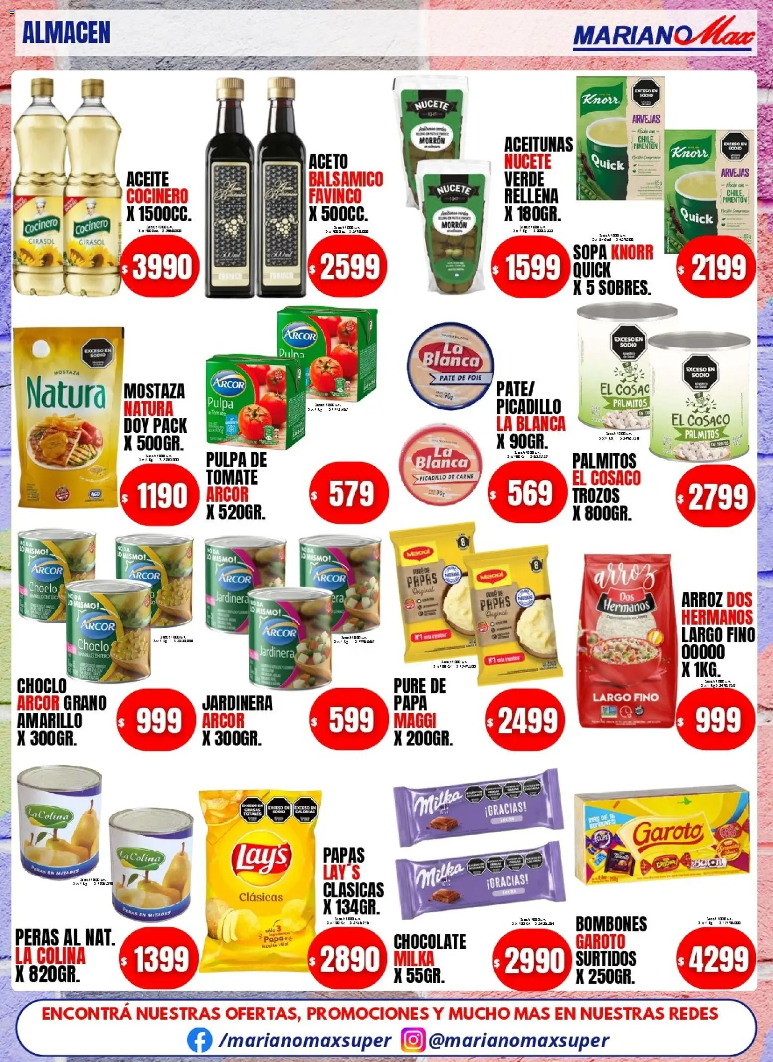 Mariano Max - Catálogo │ válido desde el 04.11.2025 | Página: 2 | Productos: Papa, Aceite, Paté, Arroz