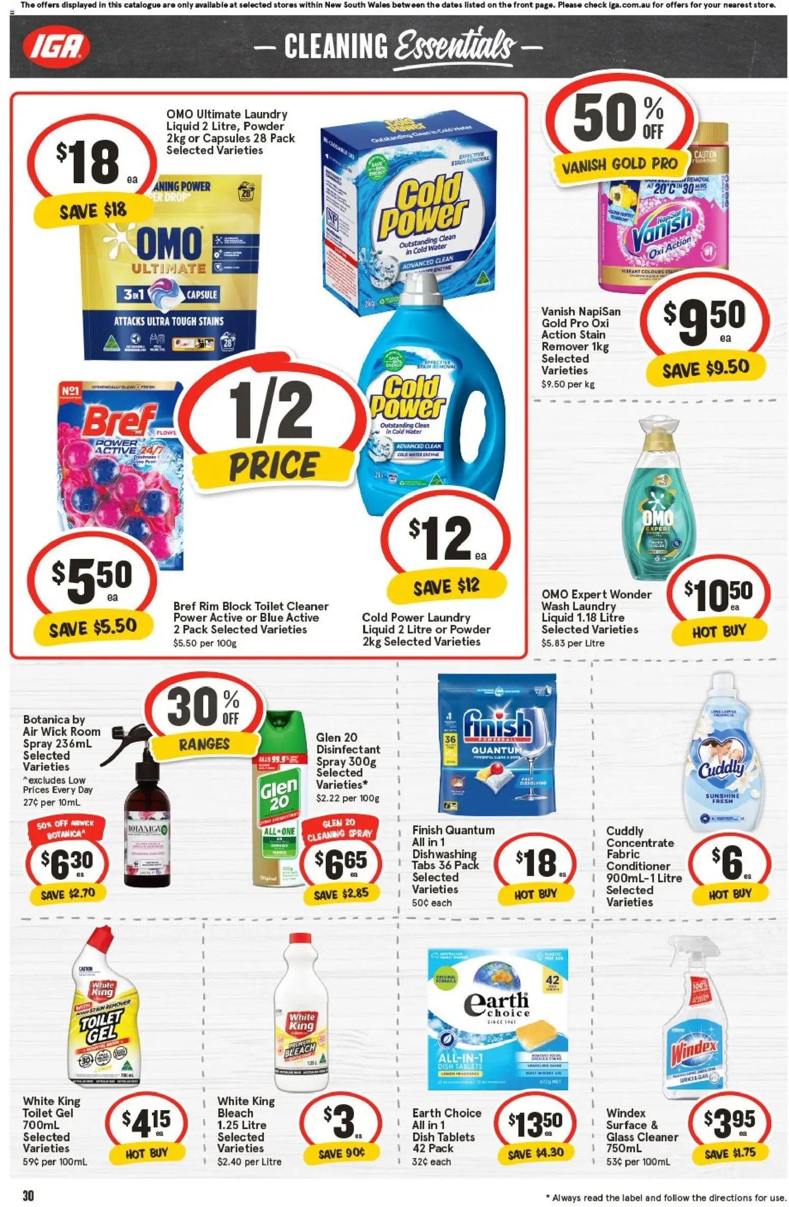 IGA catalogue - valid from 29.10.2025 | Page: 29 | Products: Powder, Cleaner, Conditioner, Laundry