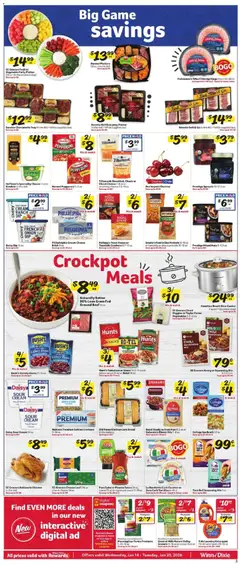 Preview of Winn Dixie weekly ads valid from 14.01.2026 | Page: 3 | Products: Bakery, Rice, Detergent, Nuts