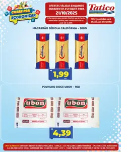 Tatico - Ofertas do Dia - Pré-Visualização do folheto da loja Tatico, válido de 22.10.2025 | Página: 22 | Produtos: Refresco, Leite, Macarrão, Hambúrguer