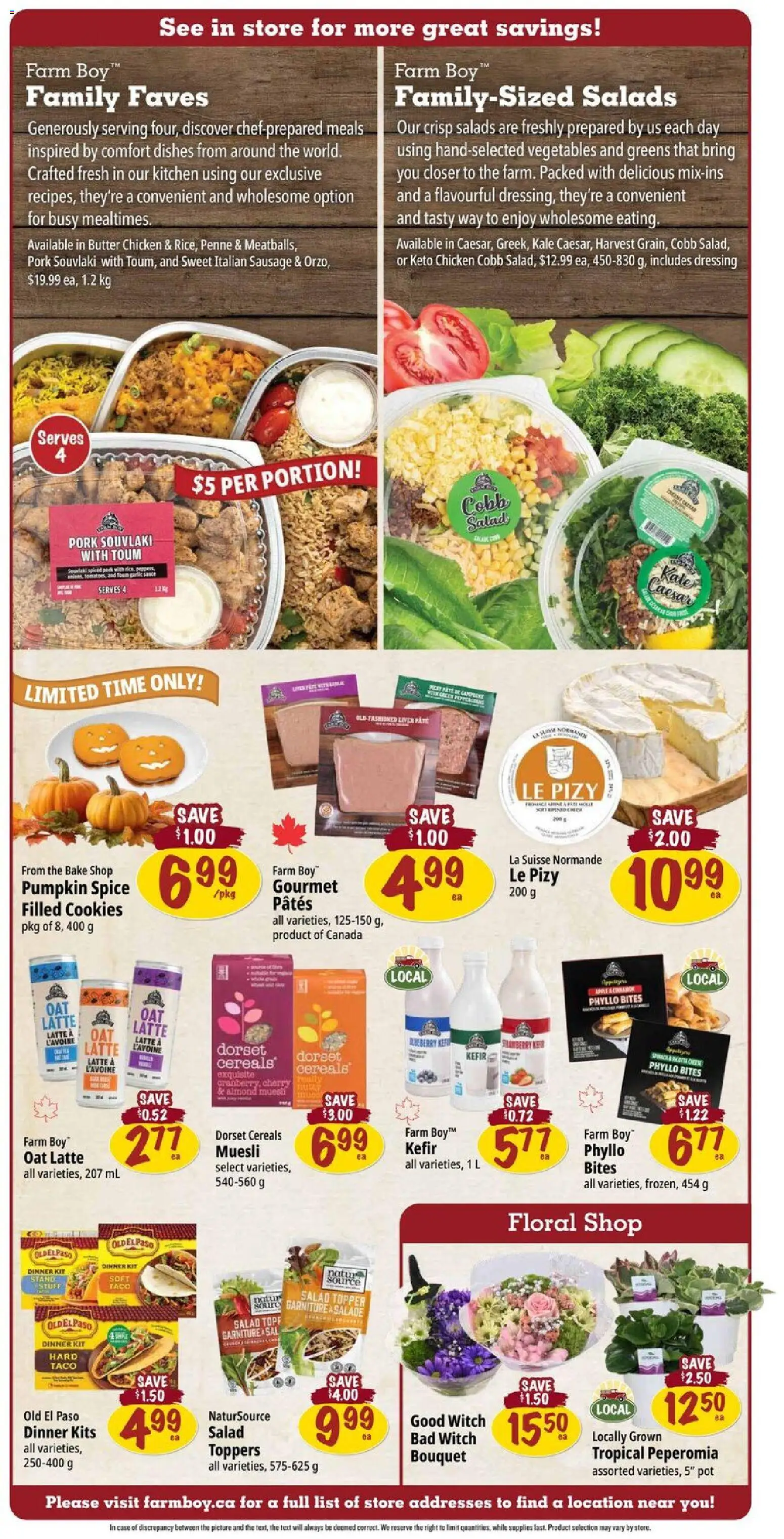 Farm Boy flyer valid from 23.10.2025 | Page: 3 | Products: Cereals, Cookies, Case, Pork