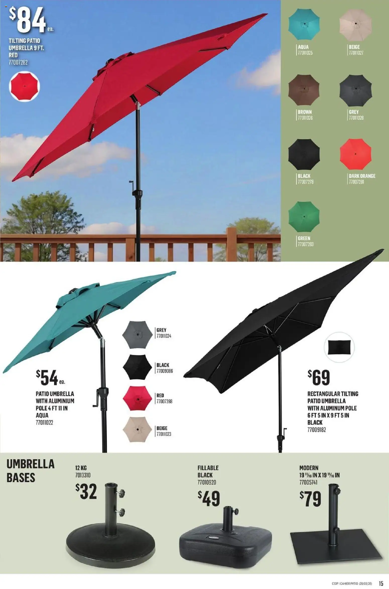 Canac flyer valid from 26.03.2026 | Page: 15 | Products: Umbrella