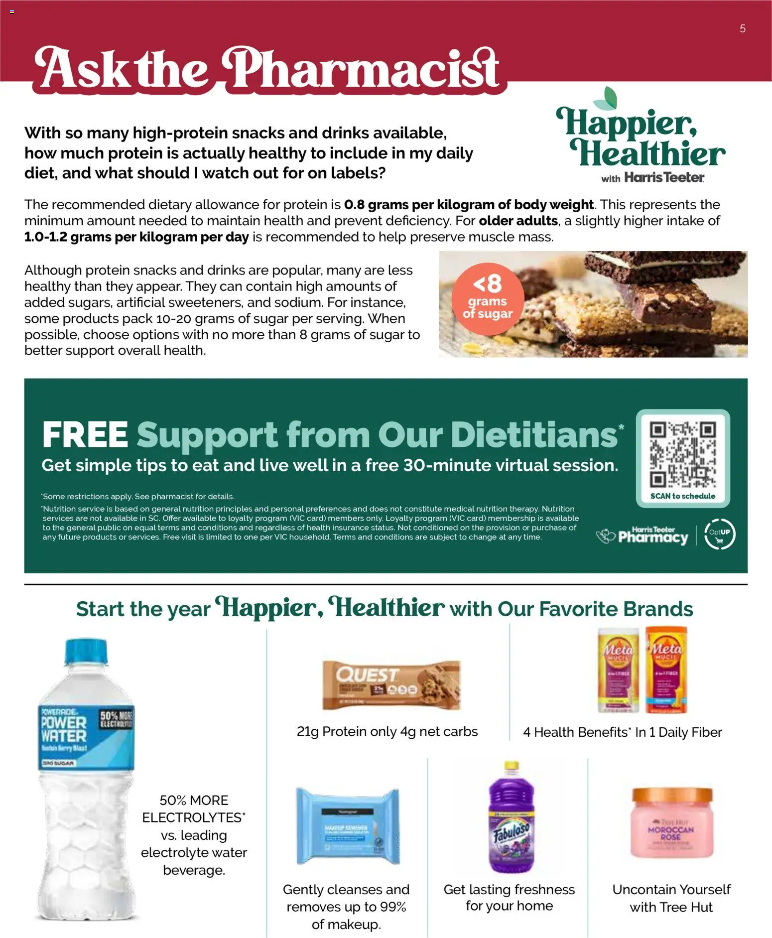 Harris Teeter Monthly Ad - valid from 31.12.2025 | Page: 5 | Products: Water, Sugar, Watch