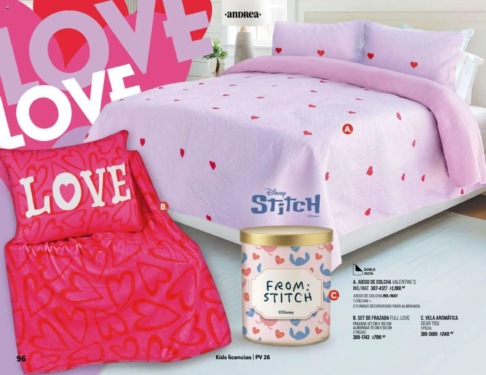 Nuevas ofertas de Andrea válidas en toda la República Mexicana desde el 25.01.2026. ¡Encuentra las mejores ofertas en Andrea catálogo Home! | Página: 96 | Productos: Juego, Vela, Almohada