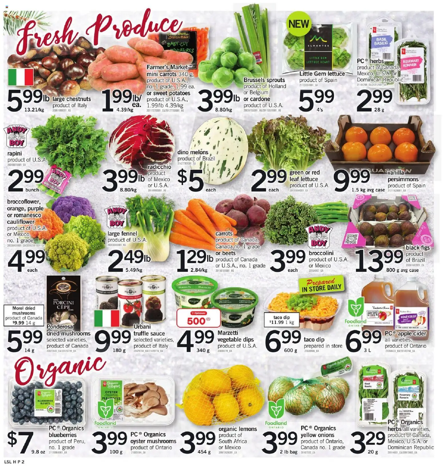 Loblaws flyer valid from 11.12.2025 | Page: 9 | Products: PC, Potatoes, Case, Bag