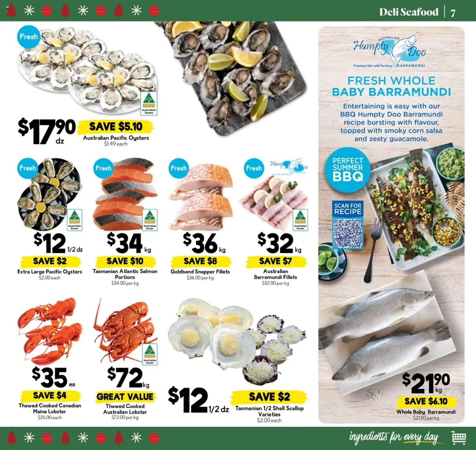 Drakes catalogue - valid from 17.12.2025 | Page: 7 | Products: Lobster, Oysters, Seafood, Salsa