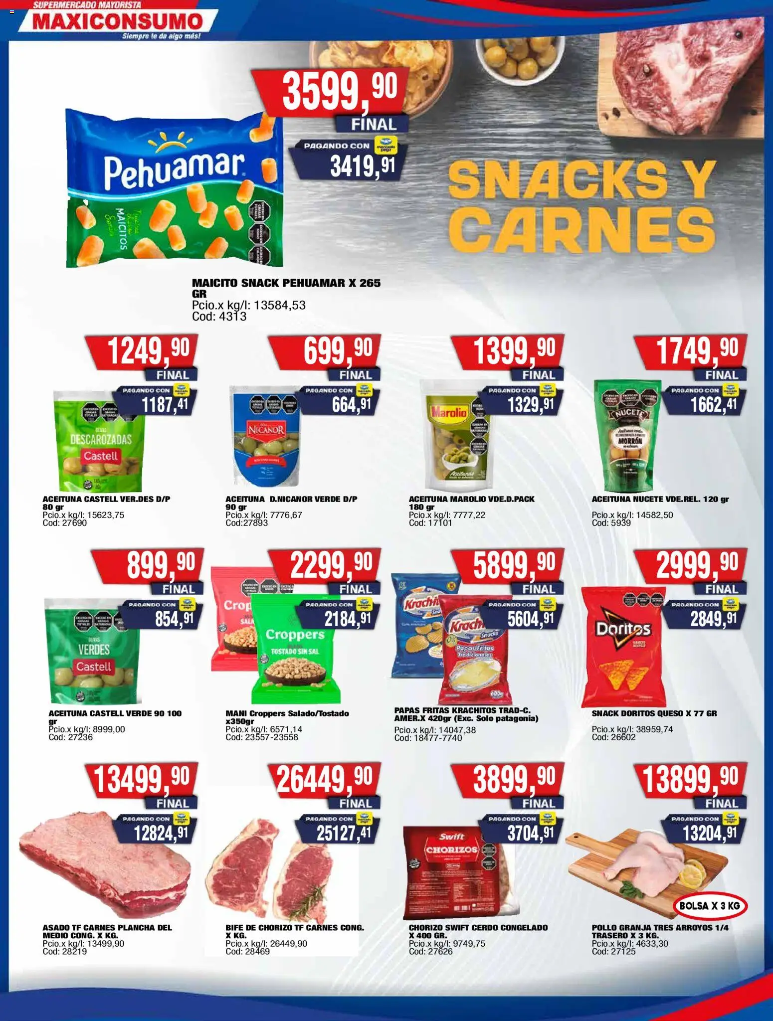Maxiconsumo ofertas │ válido desde el 23.03.2026 | Página: 12 | Productos: Pollo, Queso, Plancha, Papas fritas