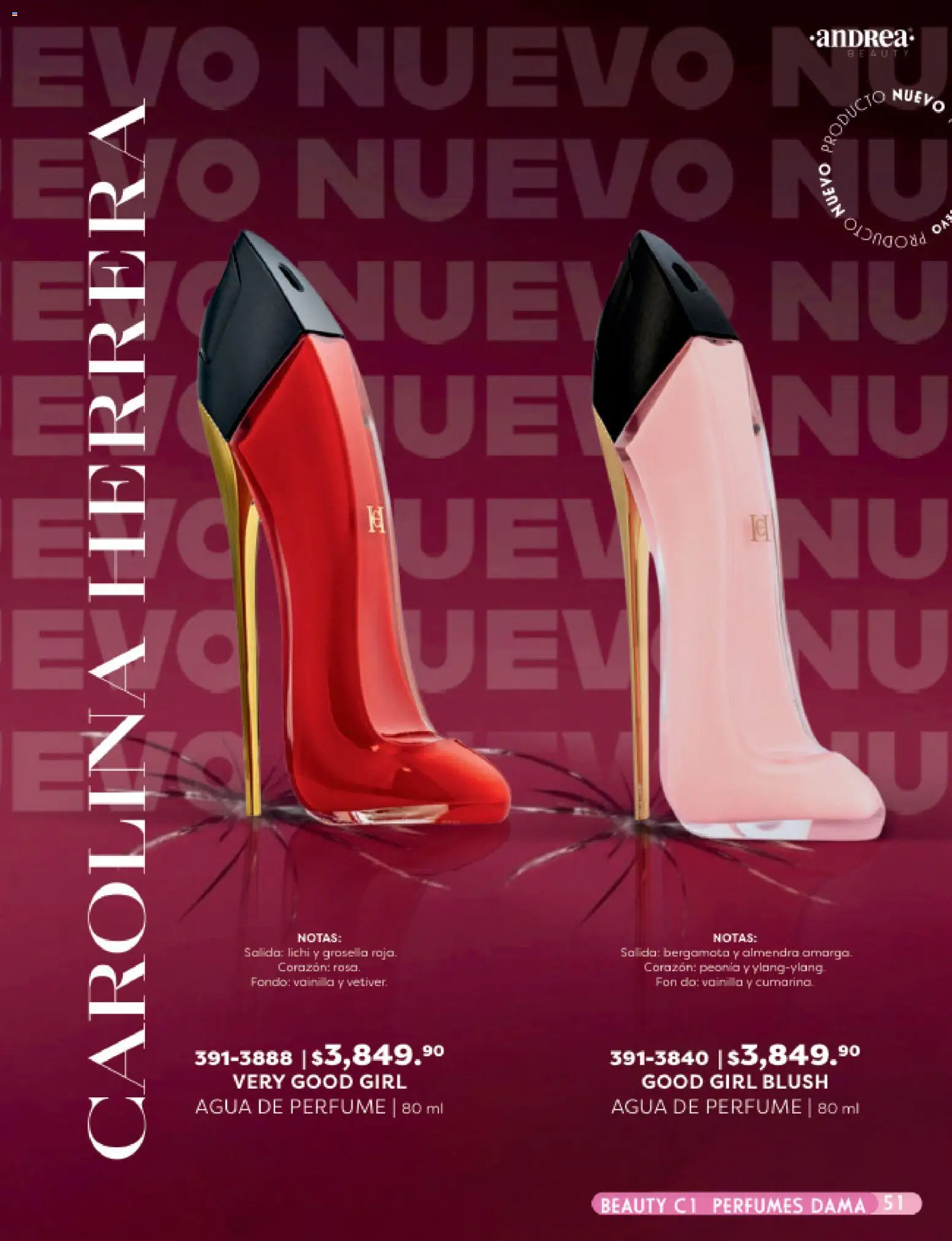 Nuevas ofertas de Andrea válidas en toda la República Mexicana desde el 25.01.2026. ¡Encuentra las mejores ofertas en Andrea catálogo Beauty! | Página: 51 | Productos: Agua, Almendra, Perfume