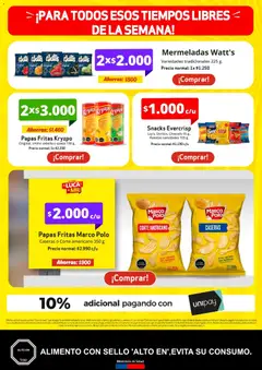 Unimarc Ofertas válido desde el 15.04.2026 | Página: 8 | Productos: Mermelada, Queso, Papas fritas, Crema