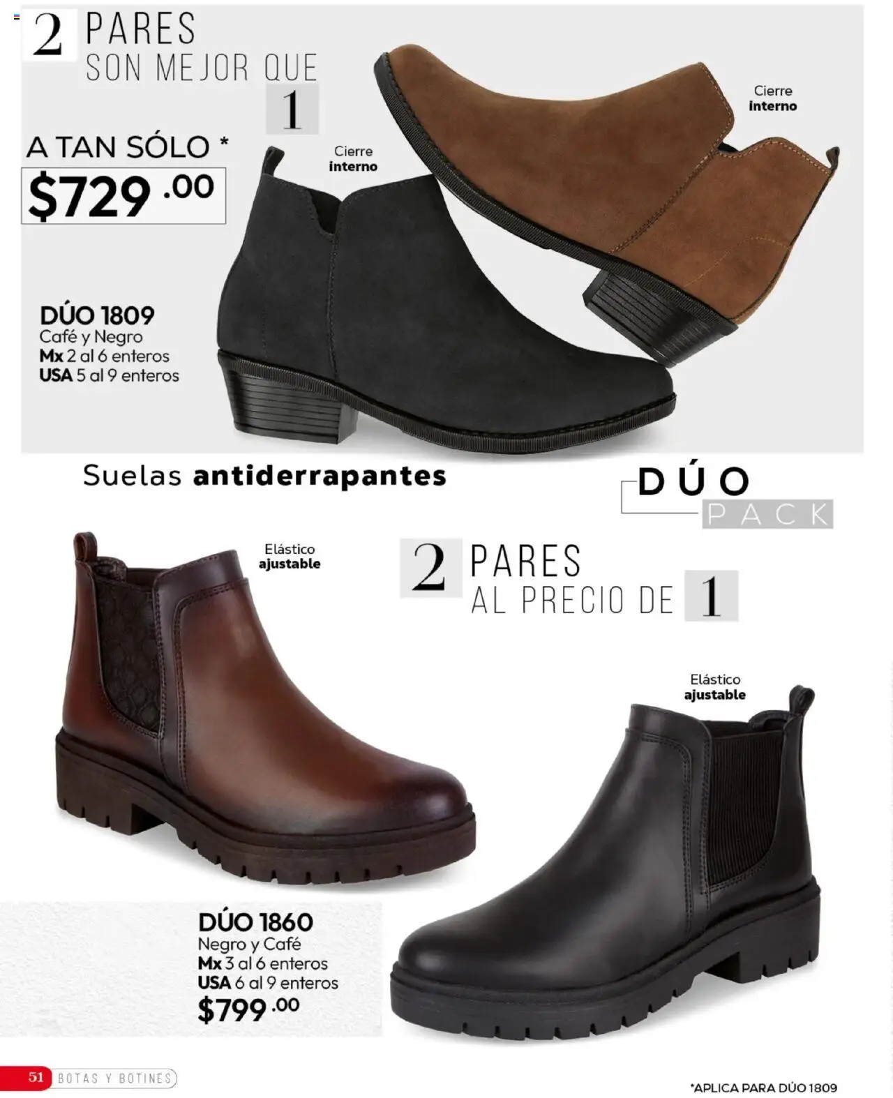 Nuevas ofertas de Cklass válidas en toda la República Mexicana desde el 16.09.2025. ¡Encuentra las mejores ofertas en Cklass - Catálogo Invierno Calzado! | Página: 52 | Productos: Botas, Café, Botines