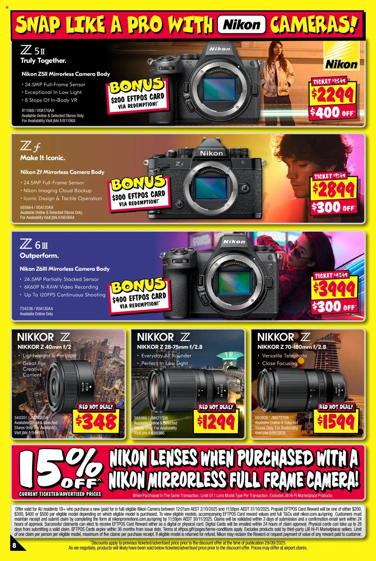 JB Hi-Fi catalogue - valid from 02.10.2025 | Page: 8 | Products: Light, Digital, Camera, Portable
