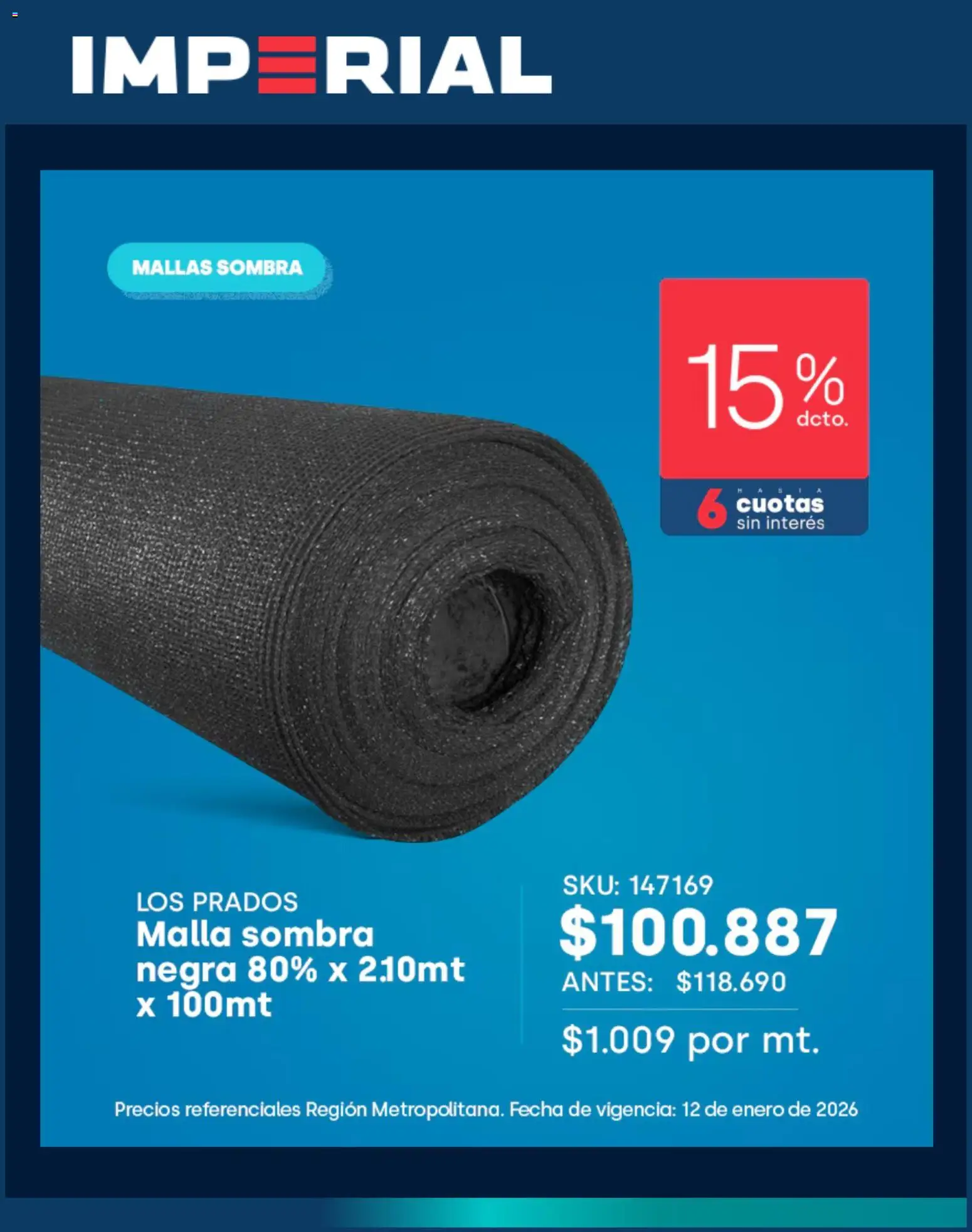 Imperial ofertas  │ válido desde el 05.01.2026 | Página: 3 | Productos: Sombra