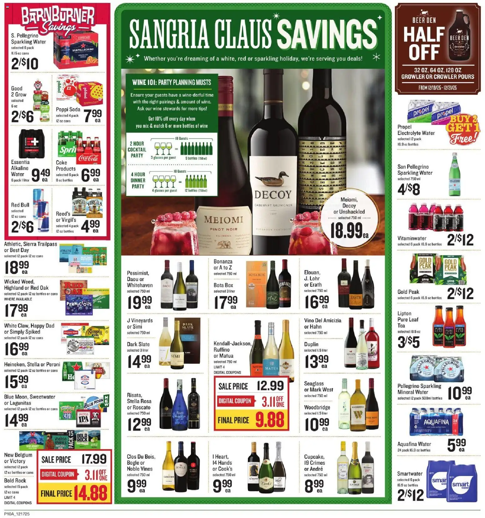 Lowes Foods Weekly Ad - NC - valid from 17.12.2025 | Page: 13 | Products: Bed, Beer, Water, Glasses