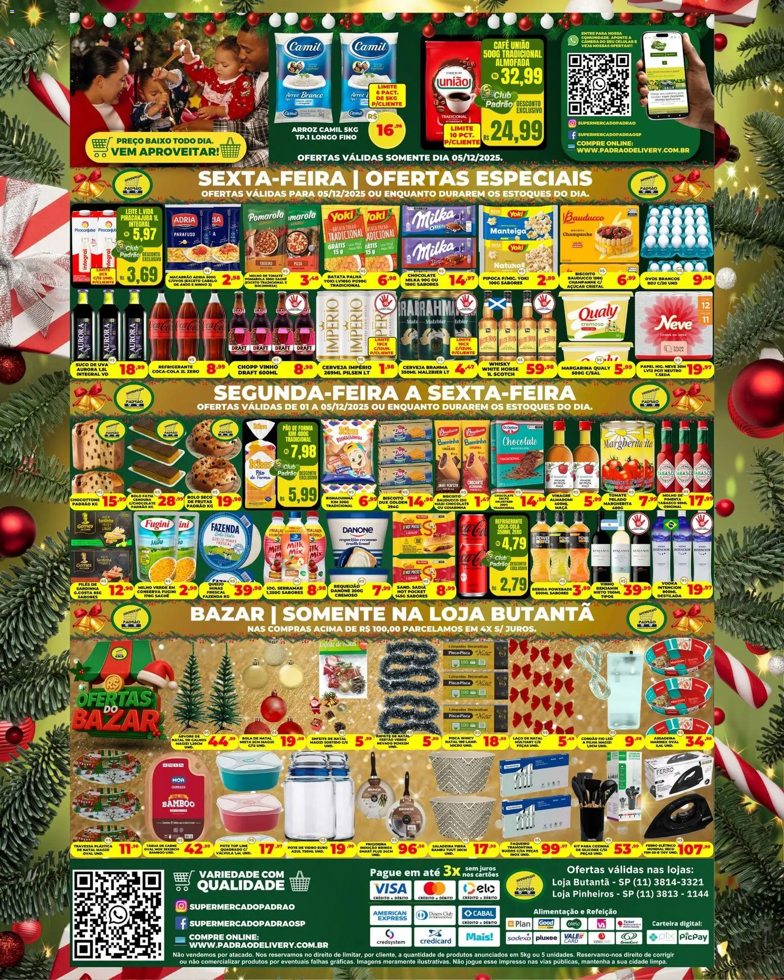 Supermercado Padrão Folheto - válido de 01.12.2025 | Página: 2 | Produtos: Travessa, Macarrão, Vodka, Pipoca