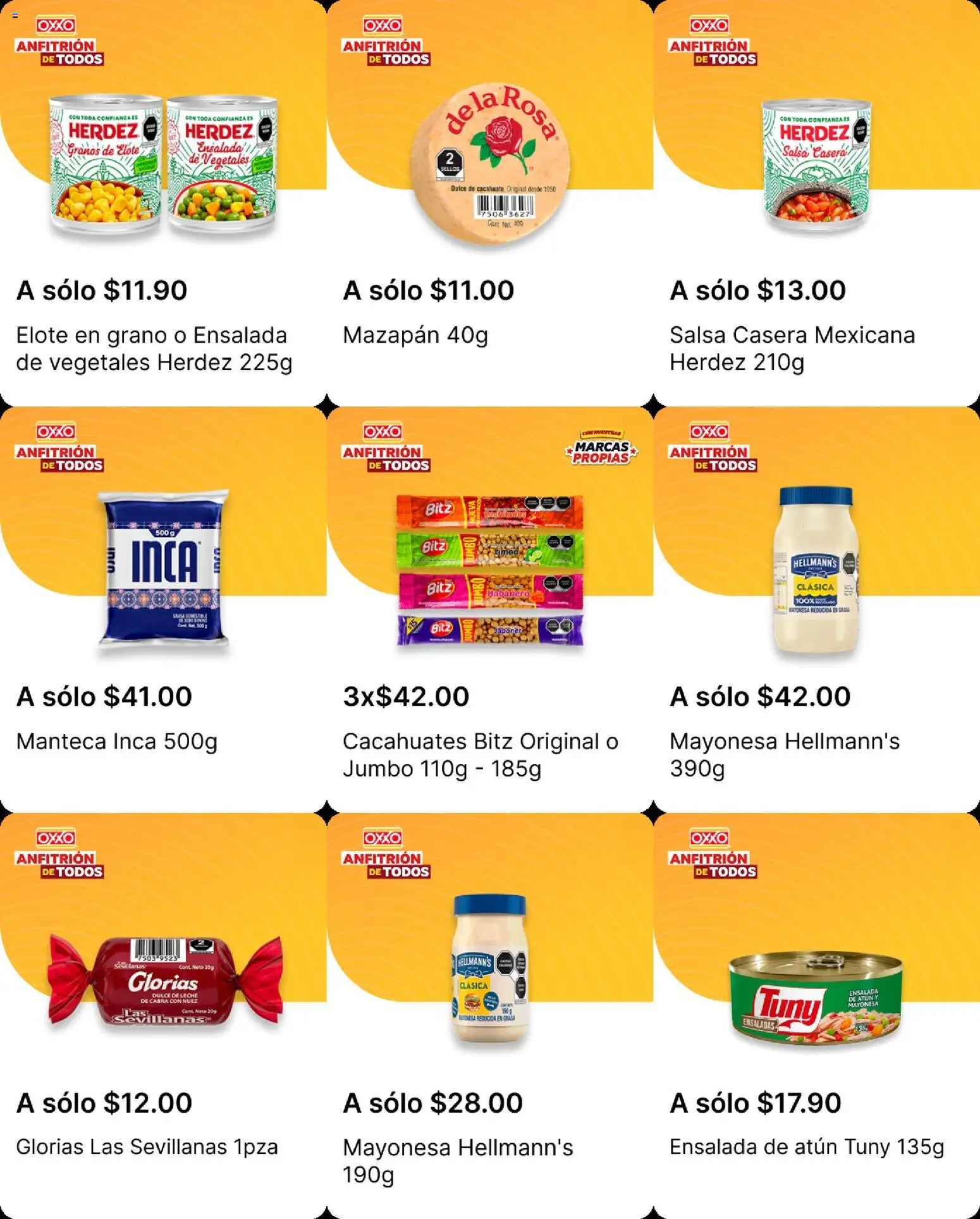 Nuevas ofertas de OXXO válidas en toda la República Mexicana desde el 03.03.2026. ¡Encuentra las mejores ofertas en OXXO folleto! | Página: 4 | Productos: Mayonesa, Dulce de leche, Atún, Ensalada