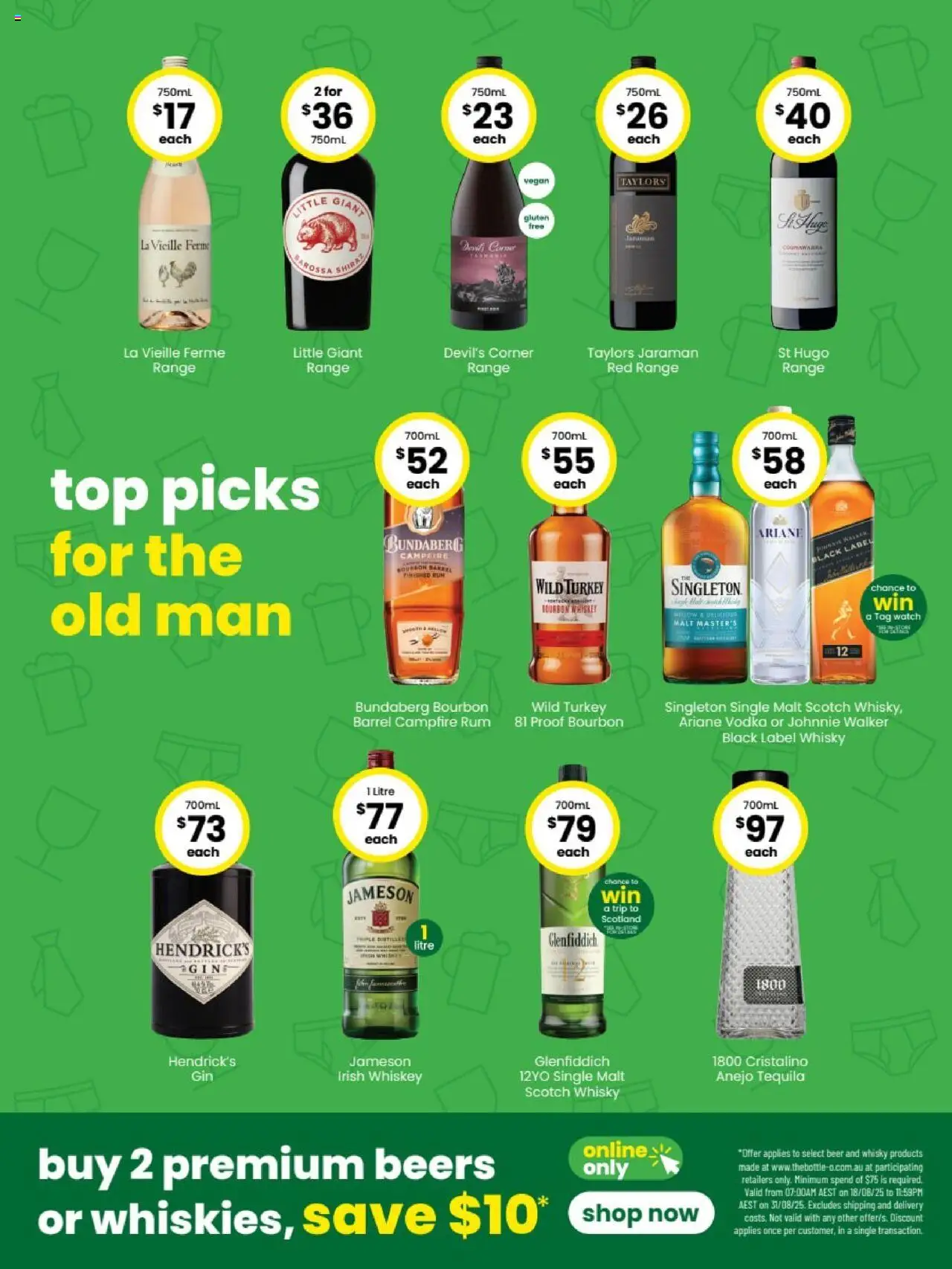 The Bottle-O catalogue - valid from 18.08.2025 | Page: 2 | Products: Beer, Rum, Scotch, Watch